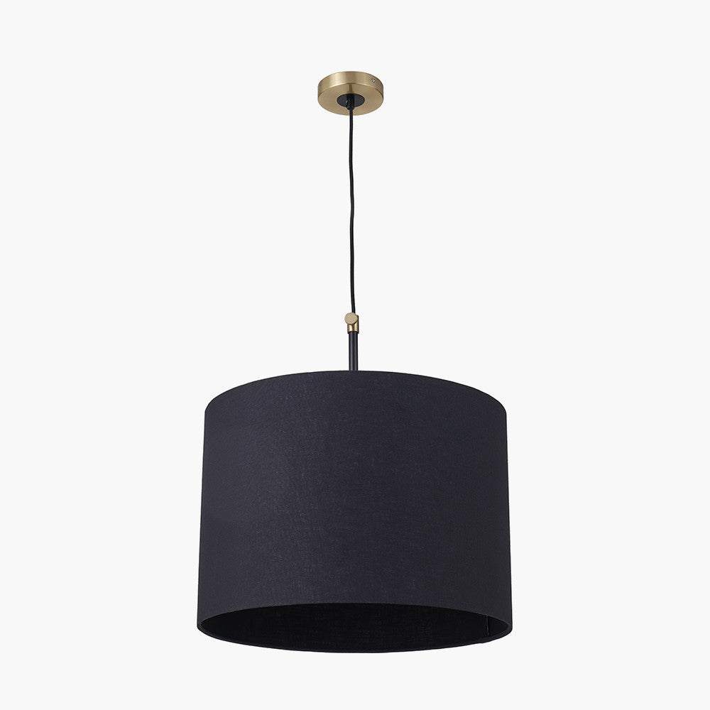 Bryce Black and Gold Metal Ceiling Pendant  Nicholas John Interiors