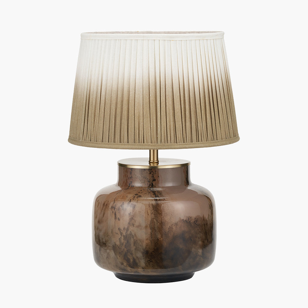 Cerdanya Brown and Beige Glass Vase  Nicholas John Interiors