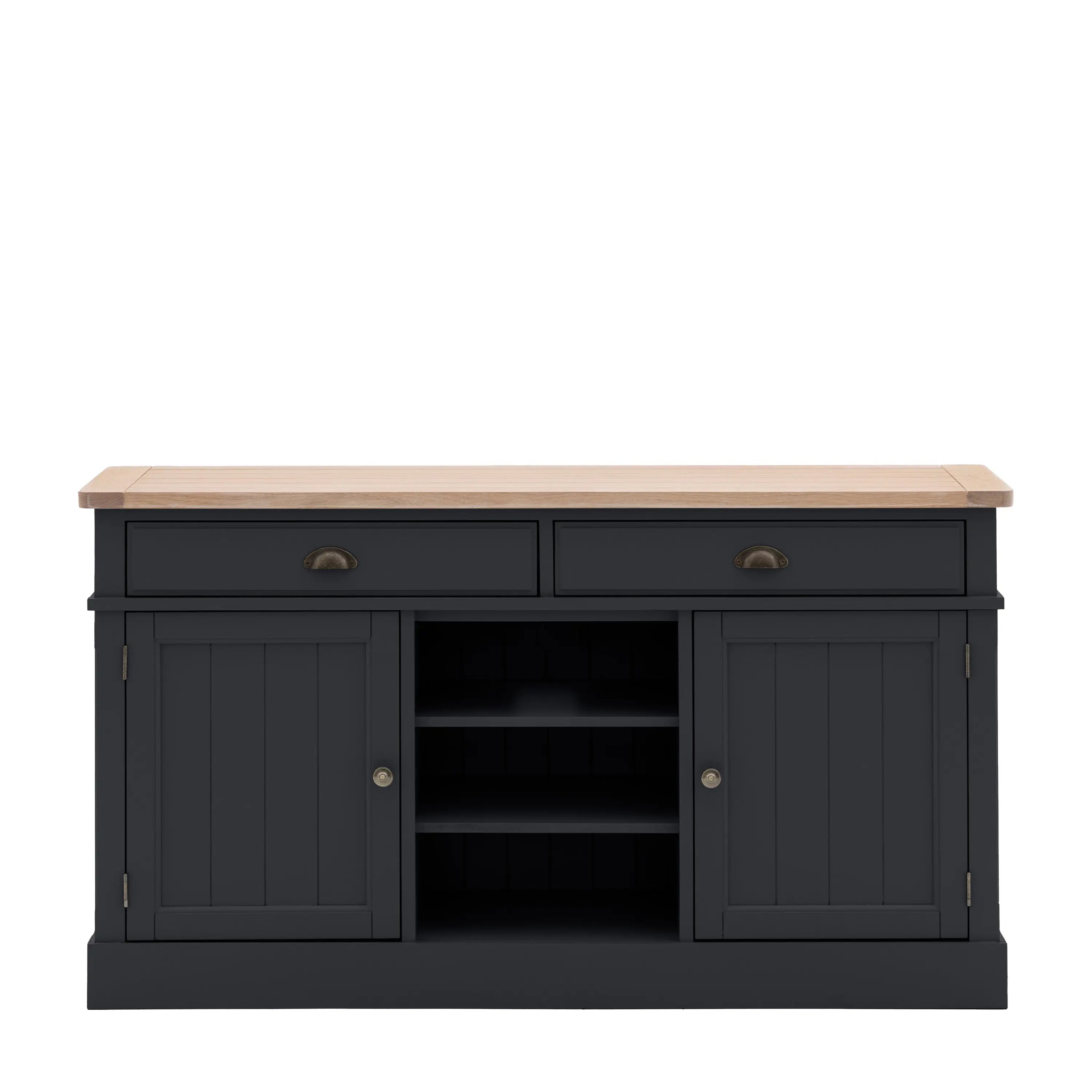 Eathorne 2 Door 2 Drawer Sideboard in Meteor Grey  Nicholas John Interiors