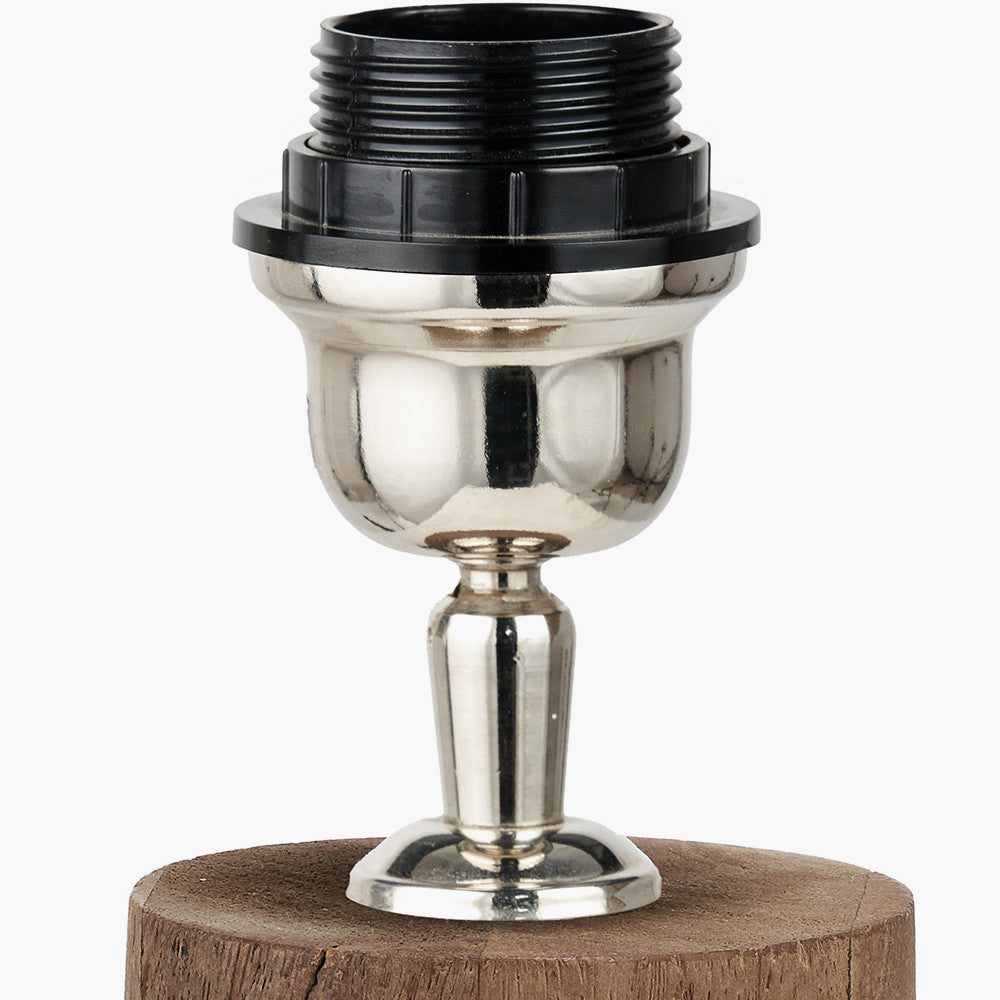 Esha Natural Conical Wood Floor Lamp Base  Nicholas John Interiors