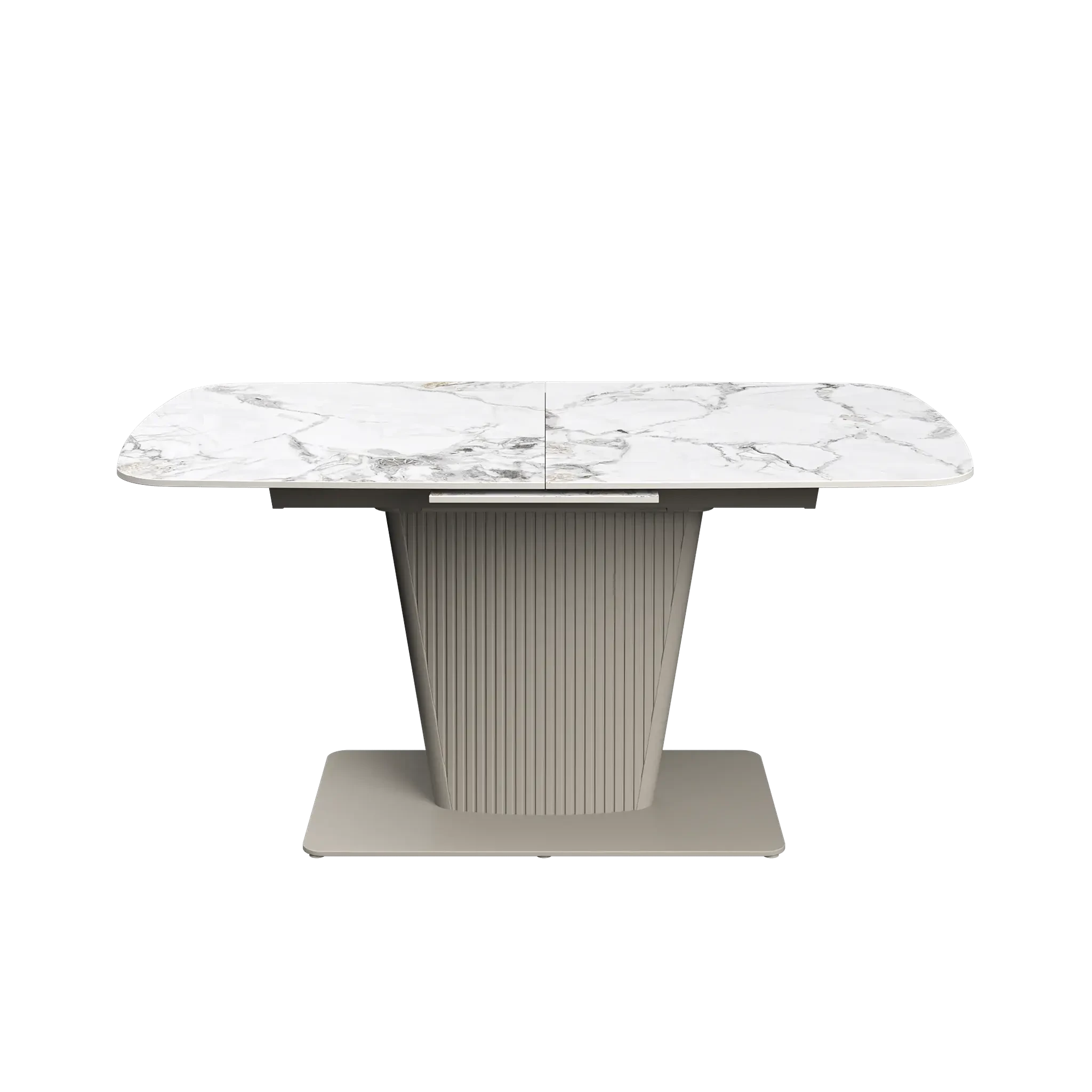 Estello 160-200cm White Ceramic Extending Dining Table  Nicholas John Interiors