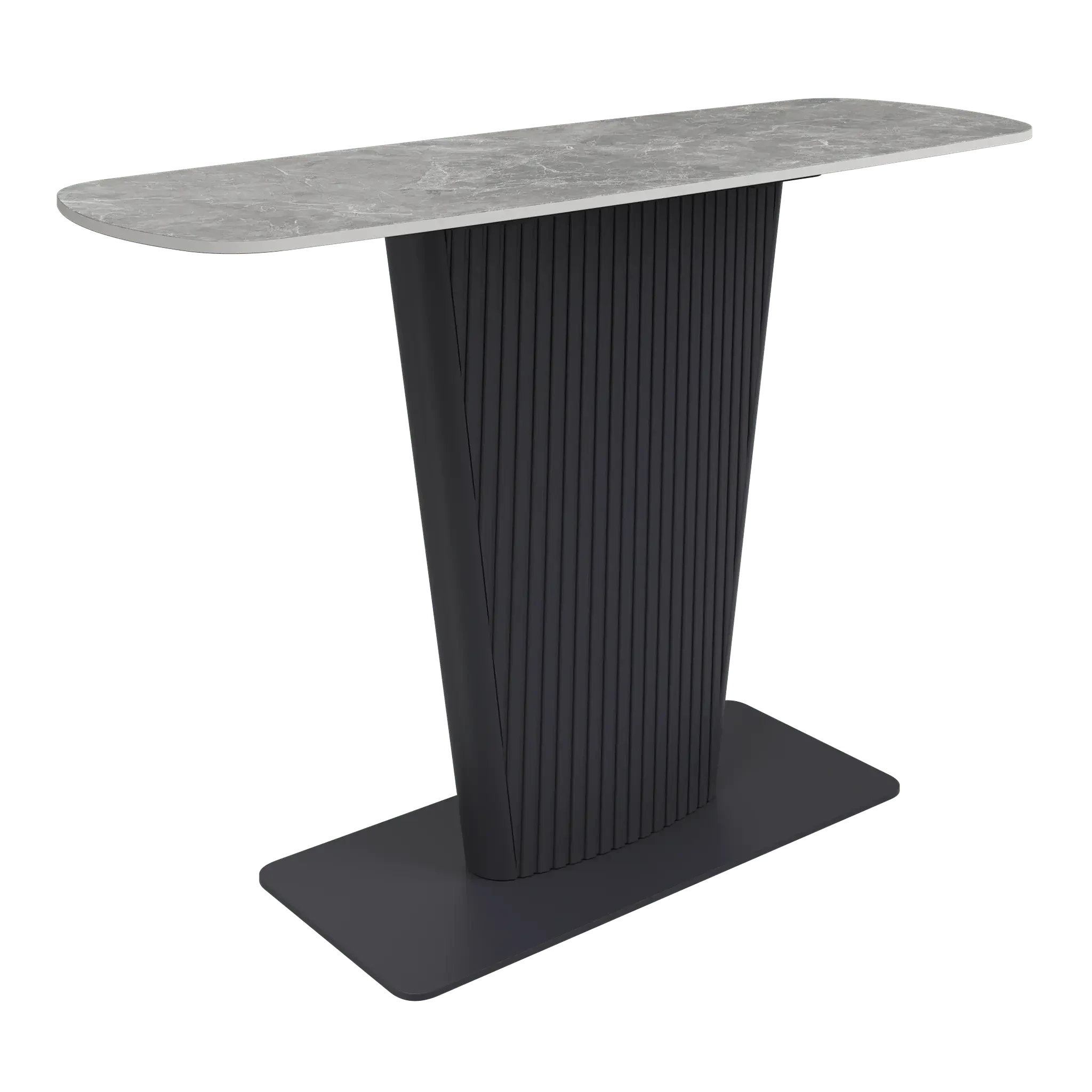 Estello Light Grey Ceramic Console Table  Nicholas John Interiors