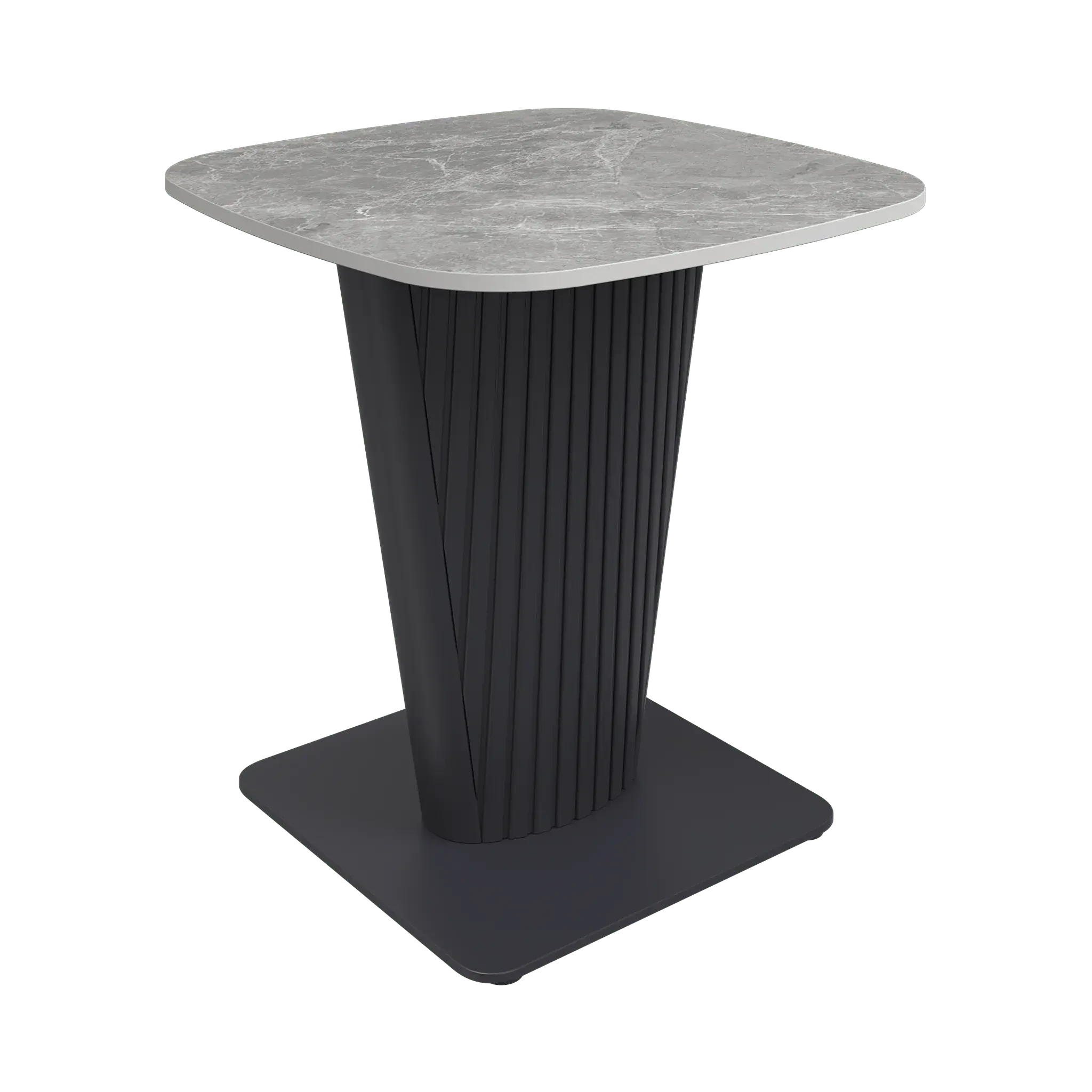 Estello Light Grey Ceramic Side Table  Nicholas John Interiors