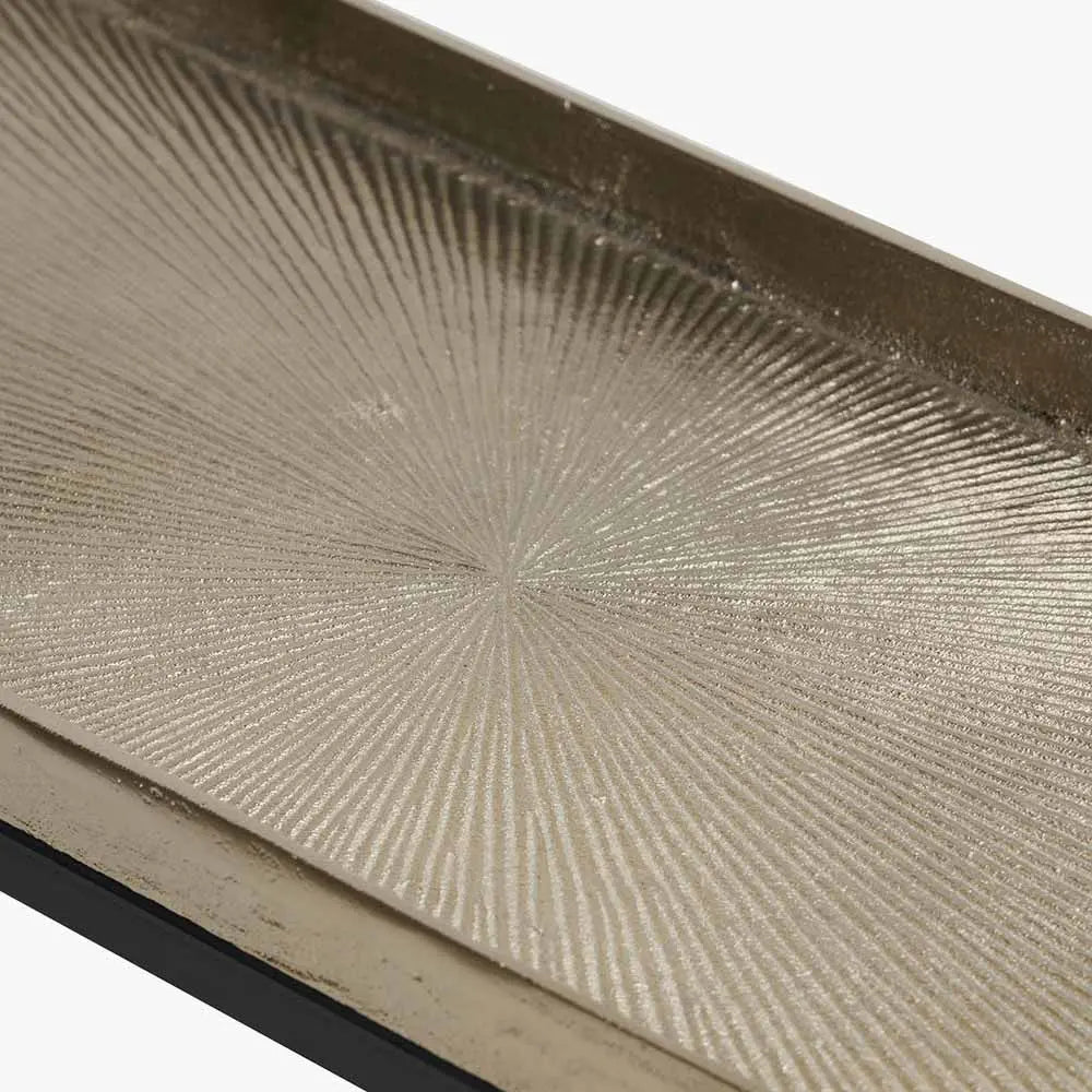 Franklin Gold Cast and Black Metal Console Table  Nicholas John Interiors