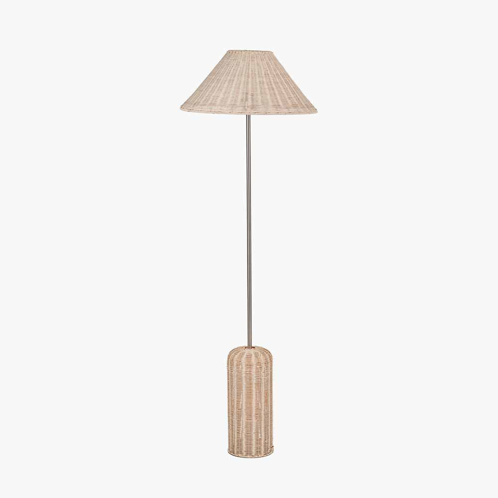 Hali Rattan Base and Shade Floor Lamp  Nicholas John Interiors