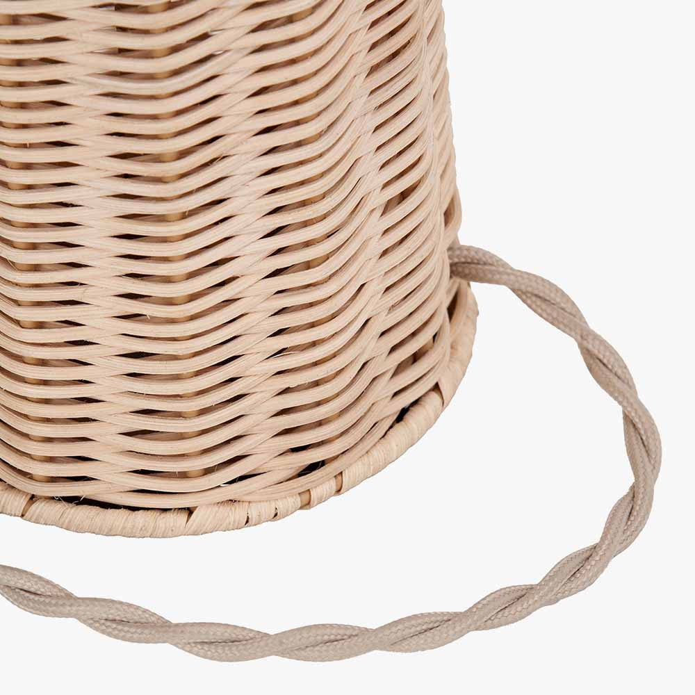 Hali Rattan Base and Shade Floor Lamp  Nicholas John Interiors