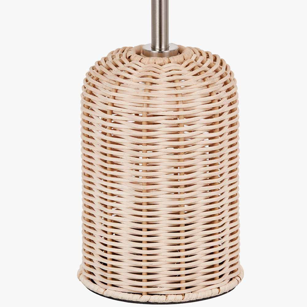 Hali Rattan Base and Shade Table Lamp  Nicholas John Interiors
