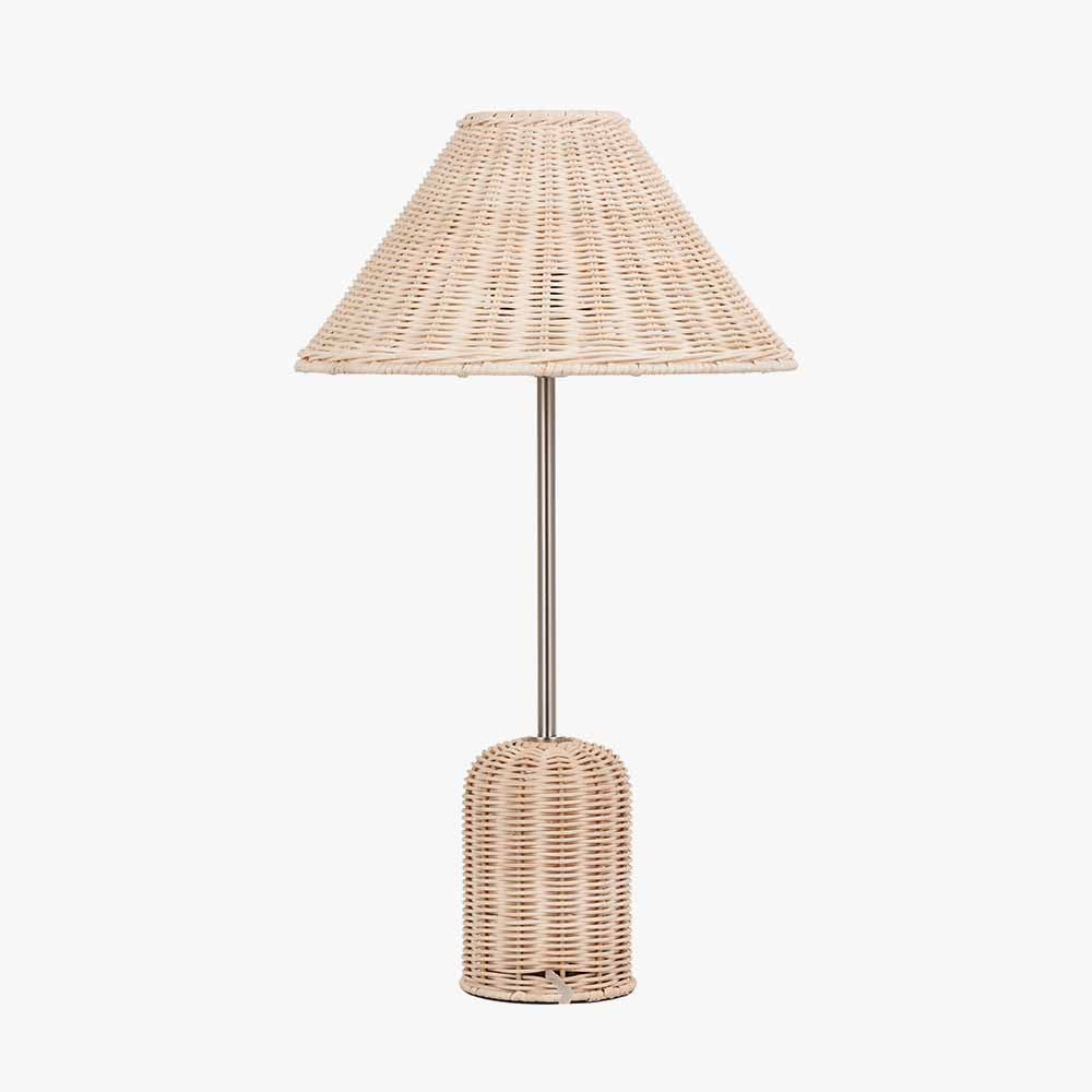 Hali Rattan Base and Shade Table Lamp  Nicholas John Interiors