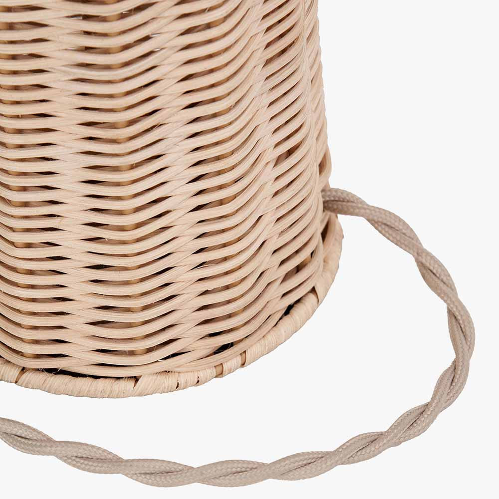 Hali Rattan Base and Shade Table Lamp  Nicholas John Interiors