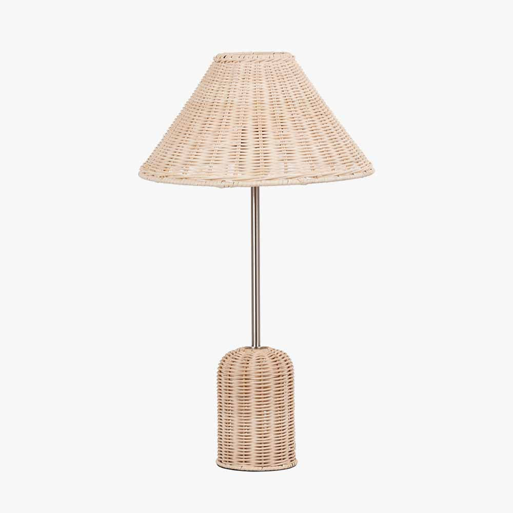 Hali Rattan Base and Shade Table Lamp  Nicholas John Interiors