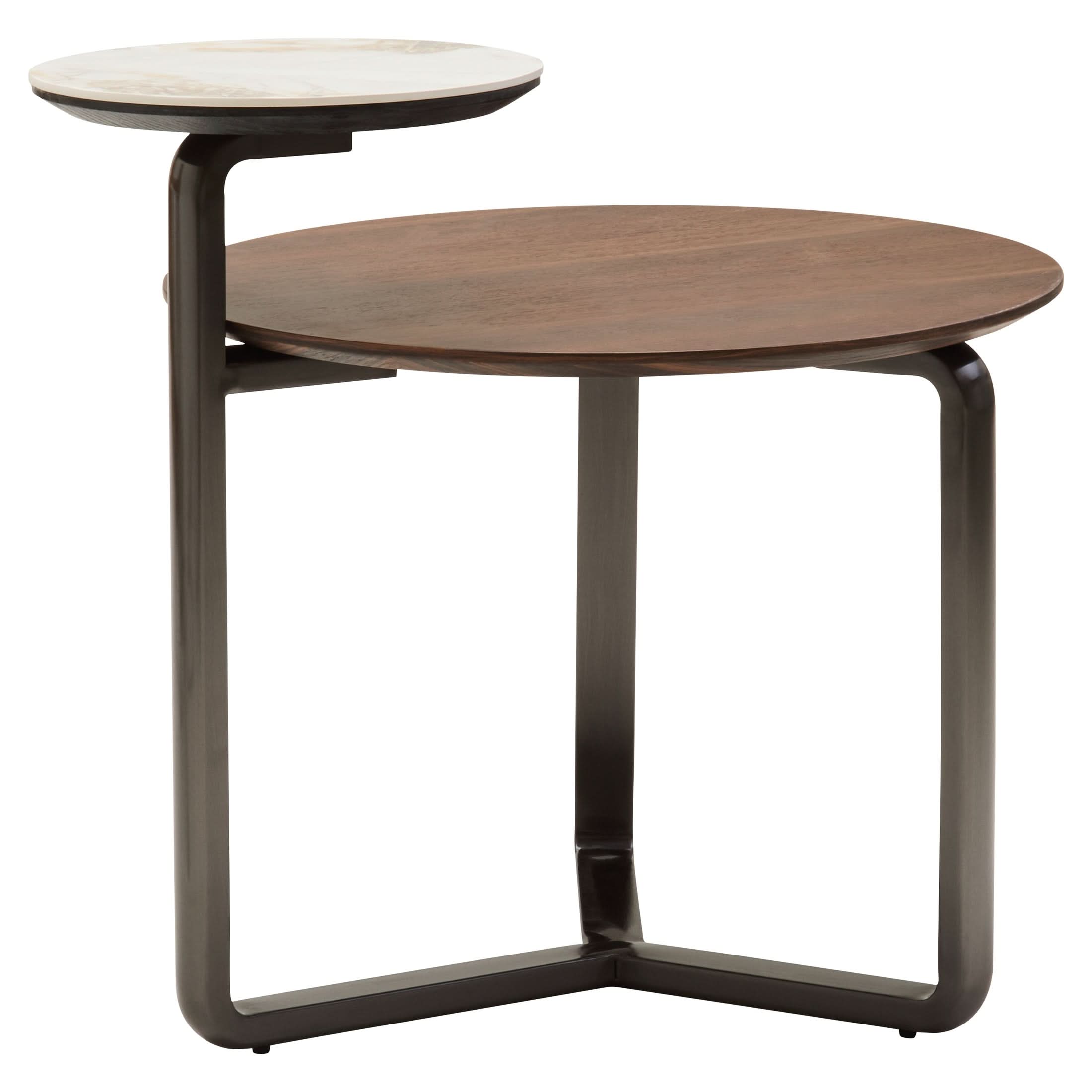 Impero 2 Tier Veneer & Ceramic Coffee Table | Modern Design | Nicholas ...