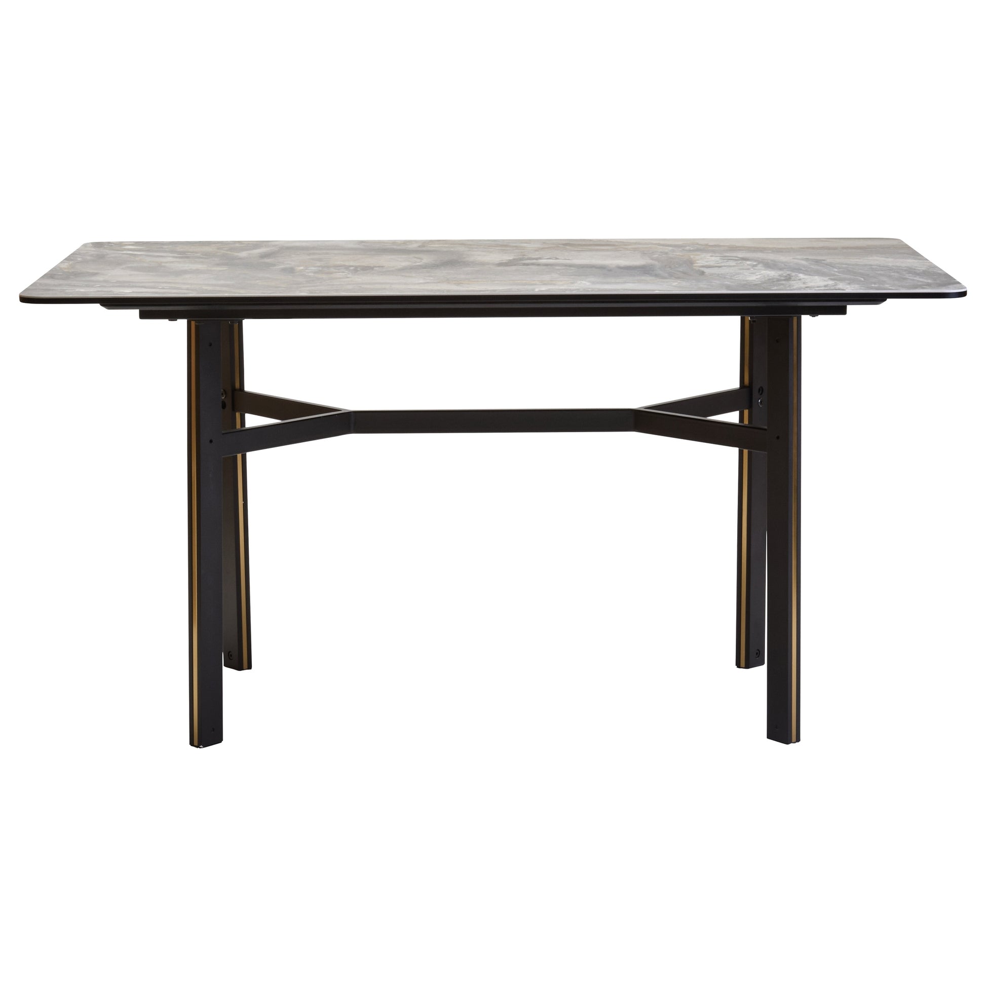 Impero Ceramic Marble Effect Rectangular Dining Table  Nicholas John Interiors