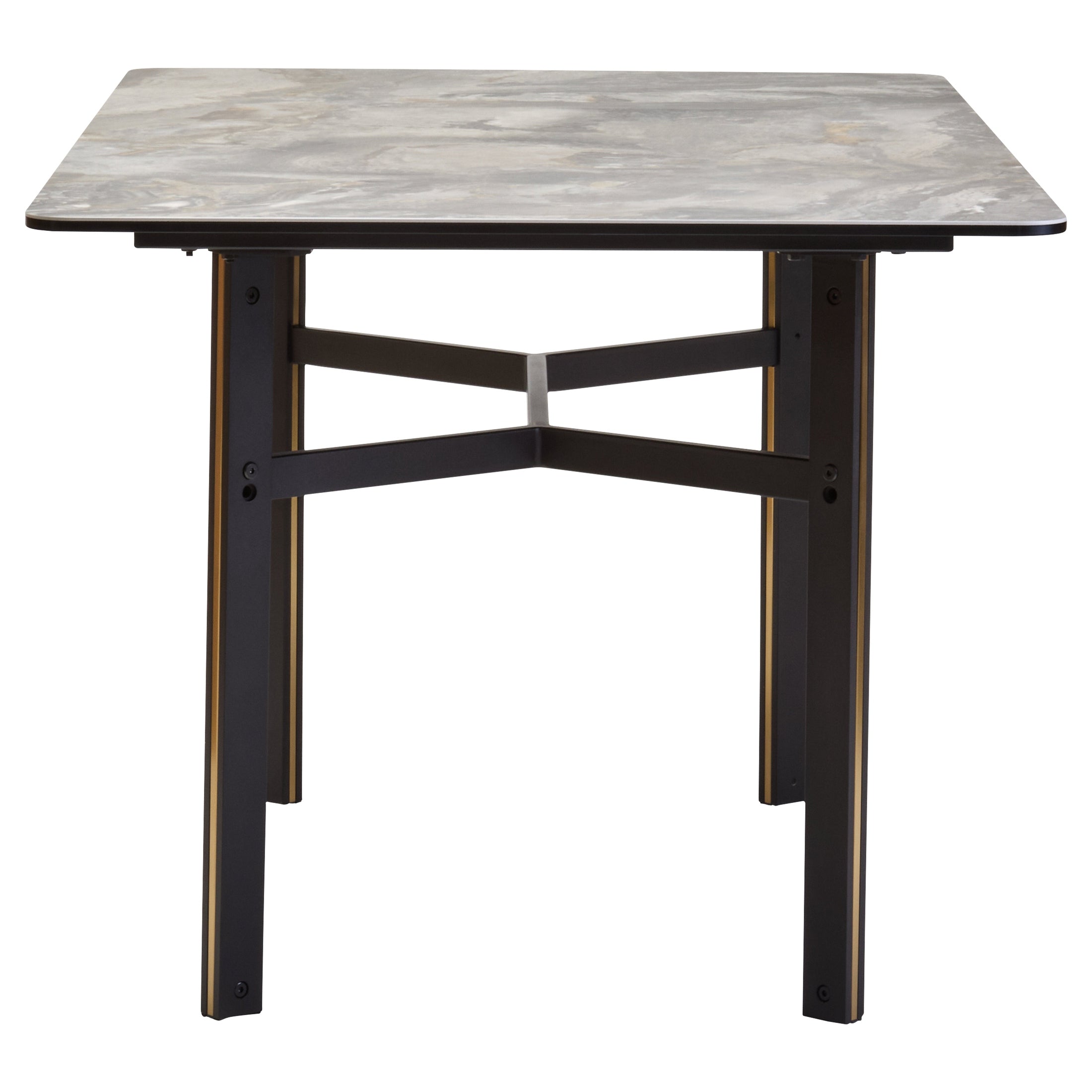 Impero Ceramic Marble Effect Rectangular Dining Table  Nicholas John Interiors