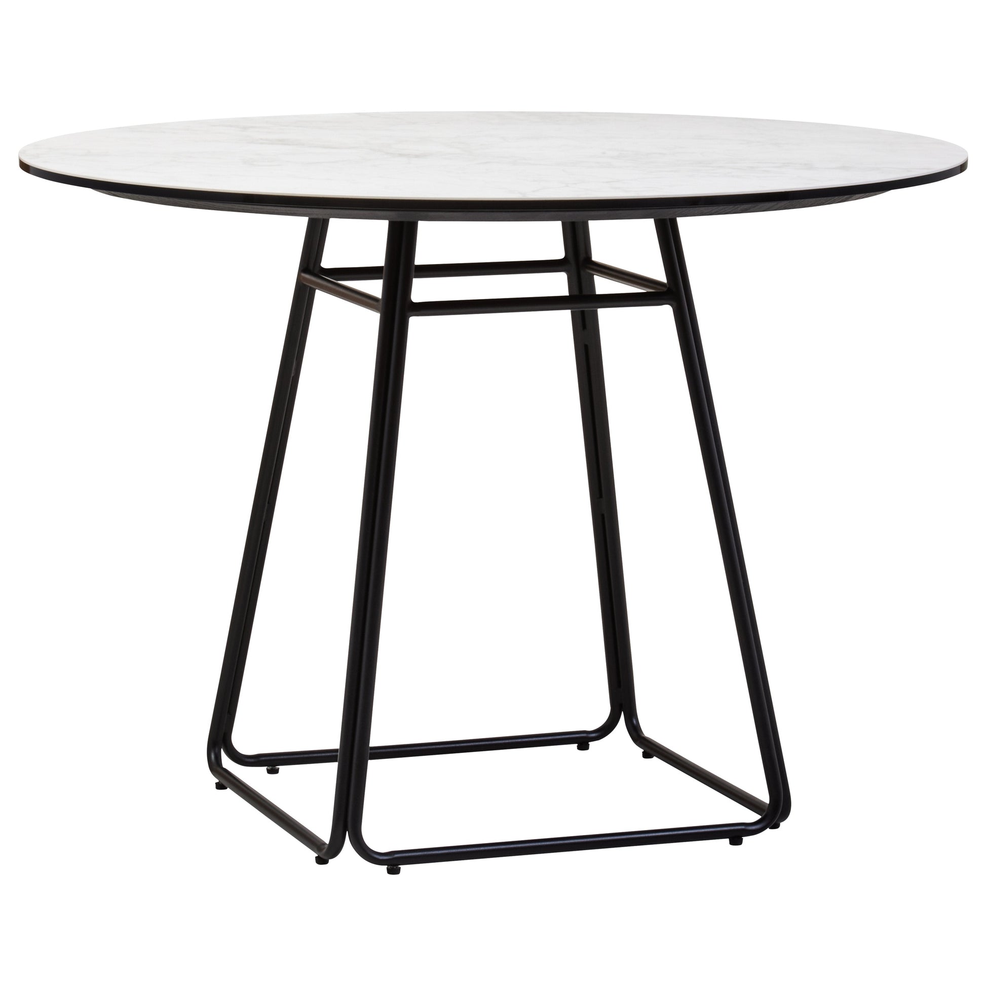 Impero Ceramic Marble Effect Round Dining Table  Nicholas John Interiors