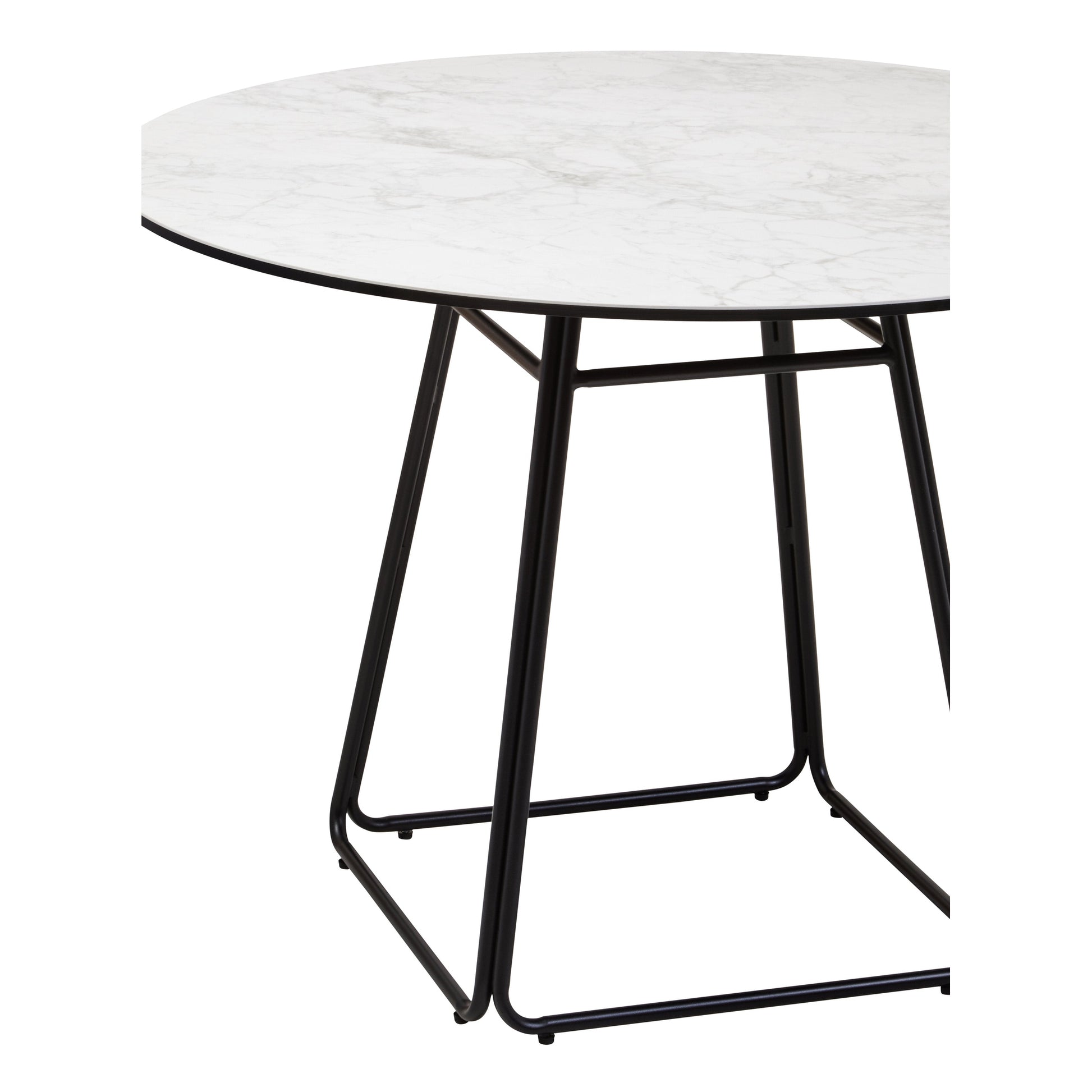 Impero Ceramic Marble Effect Round Dining Table  Nicholas John Interiors