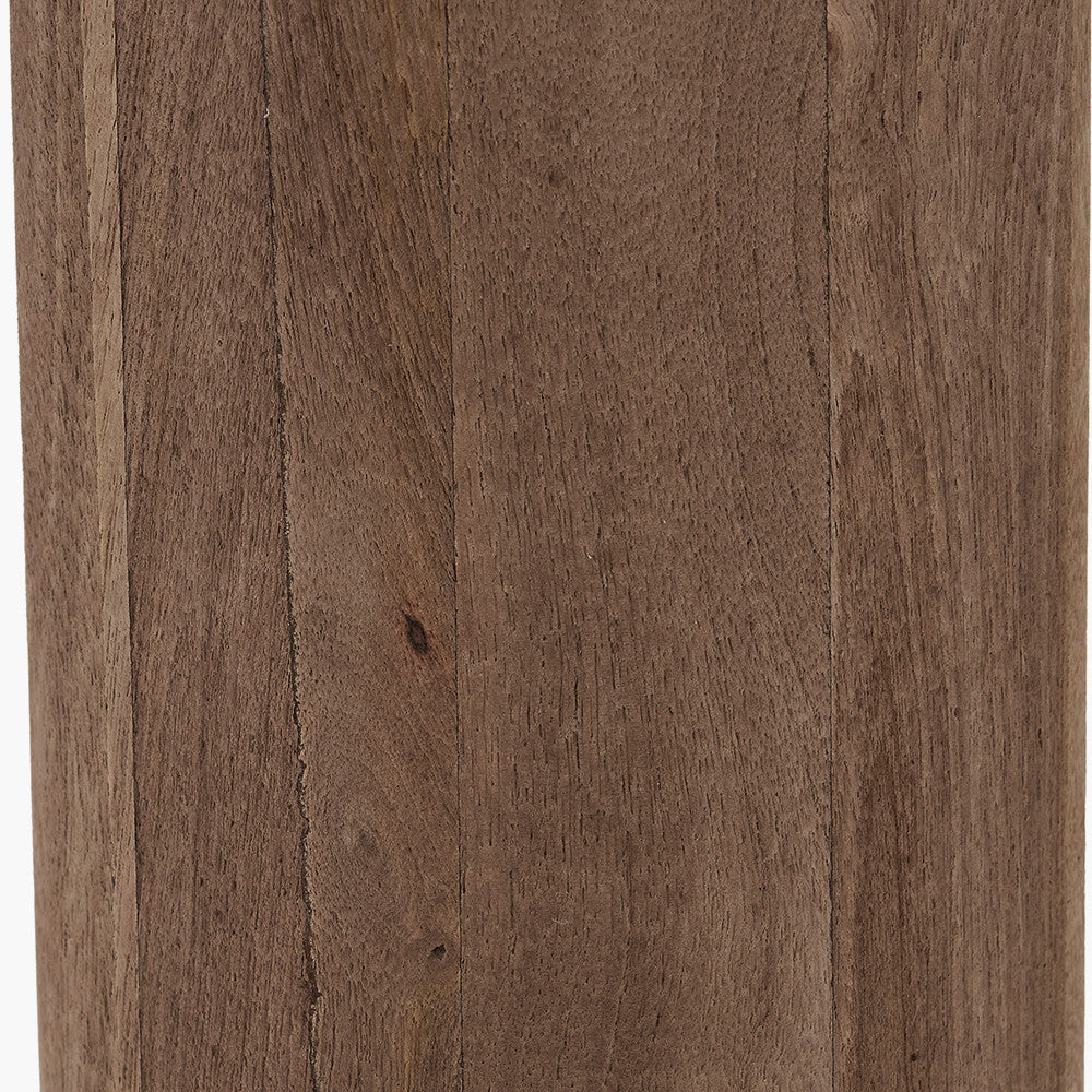 Inaya Natural Tapered Large Wood Table Lamp Base  Nicholas John Interiors