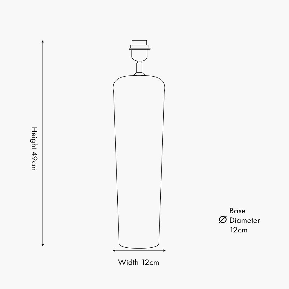 Inaya Natural Tapered Large Wood Table Lamp Base  Nicholas John Interiors