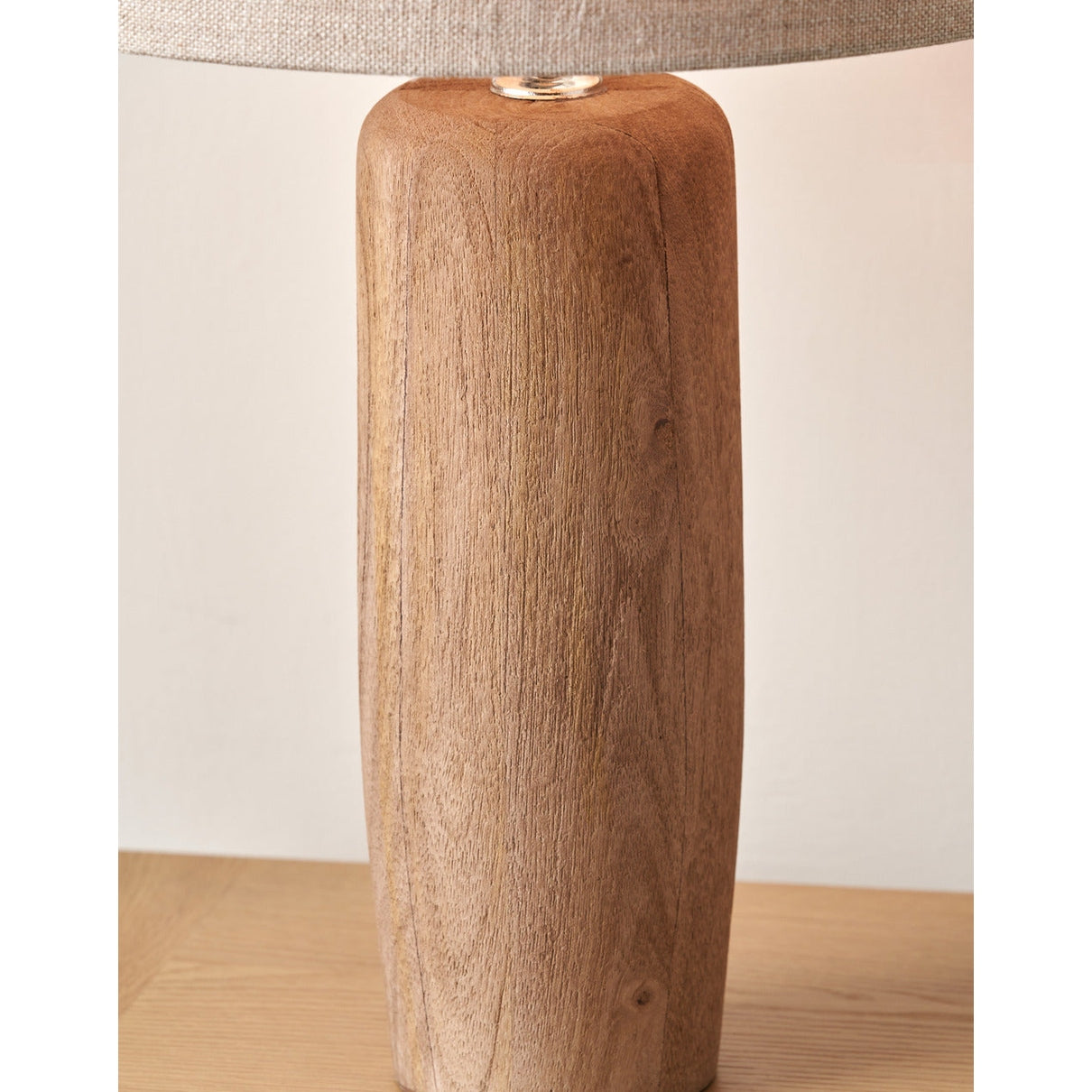 Inaya Natural Tapered Wood Table Lamp Base  Nicholas John Interiors