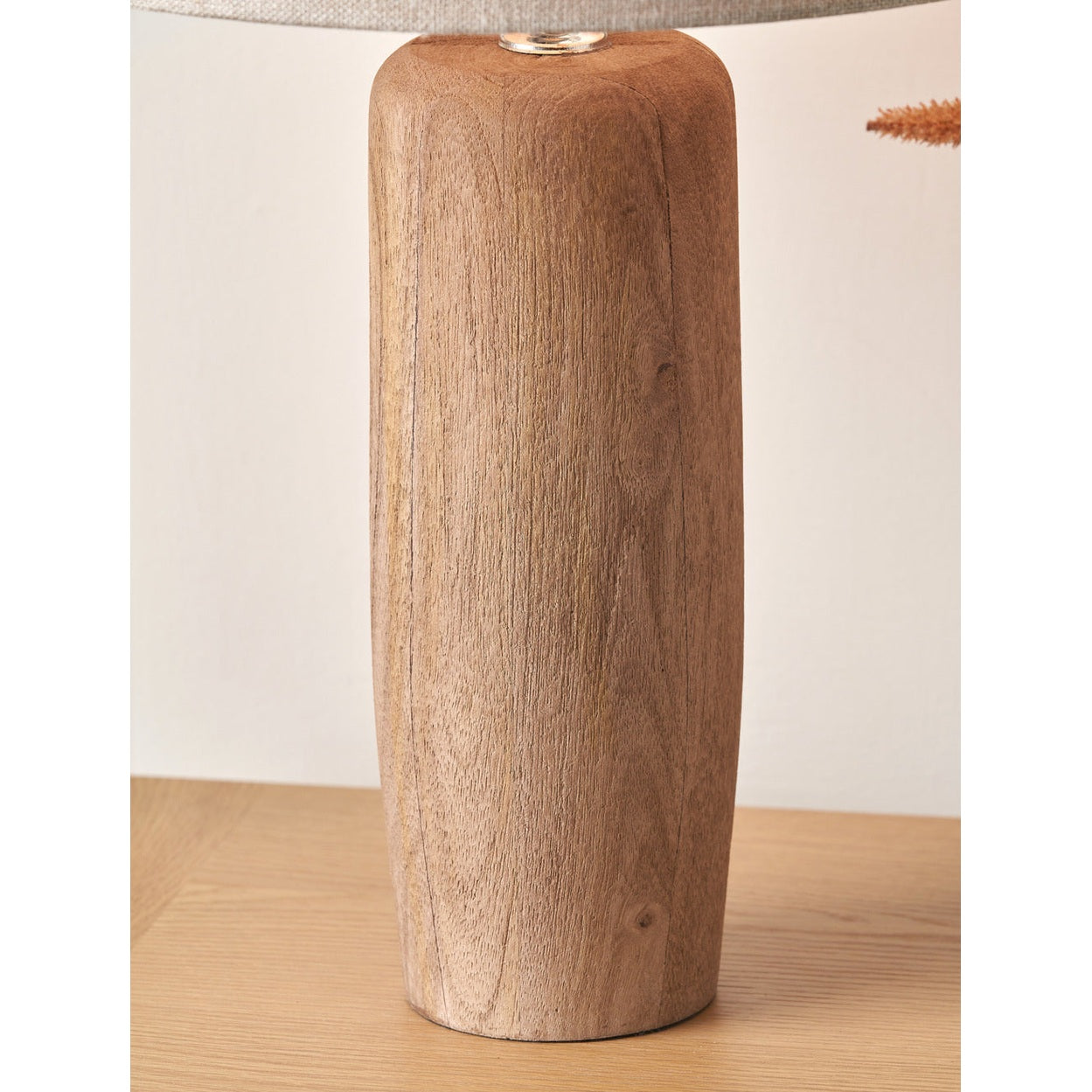 Inaya Natural Tapered Wood Table Lamp Base  Nicholas John Interiors