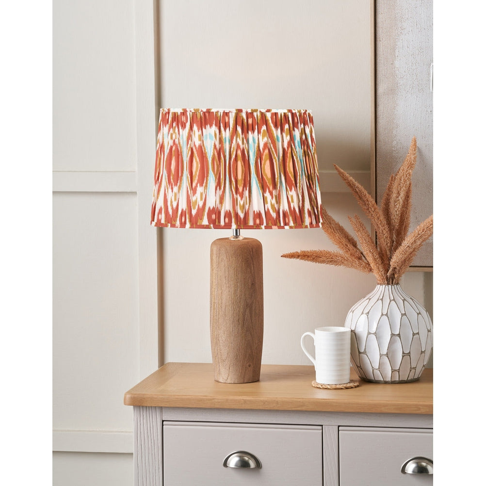 Inaya Natural Tapered Wood Table Lamp Base  Nicholas John Interiors