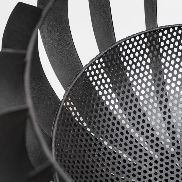 Ivyline Outdoor Solis Fire Pit in Matt Black  Nicholas John Interiors