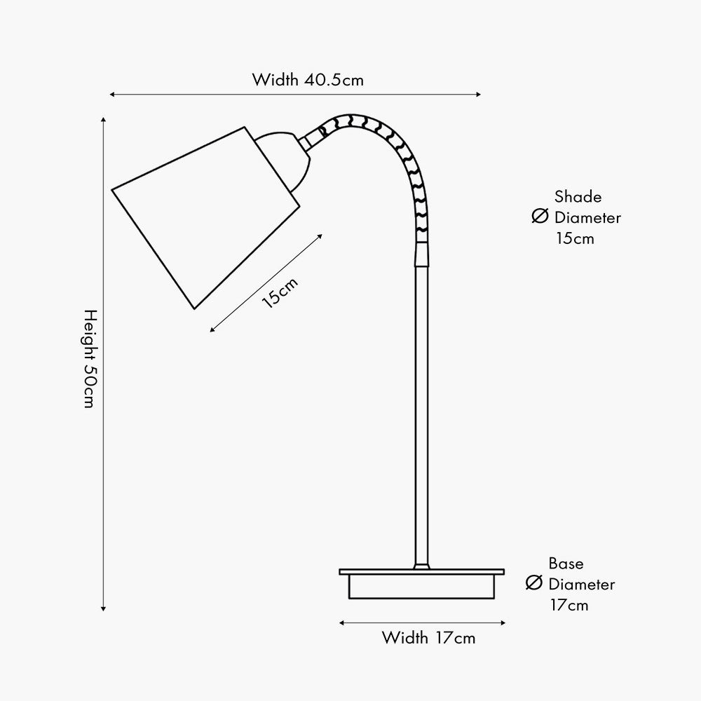 Juna Black Metal and Natural Wood Table Lamp  Nicholas John Interiors