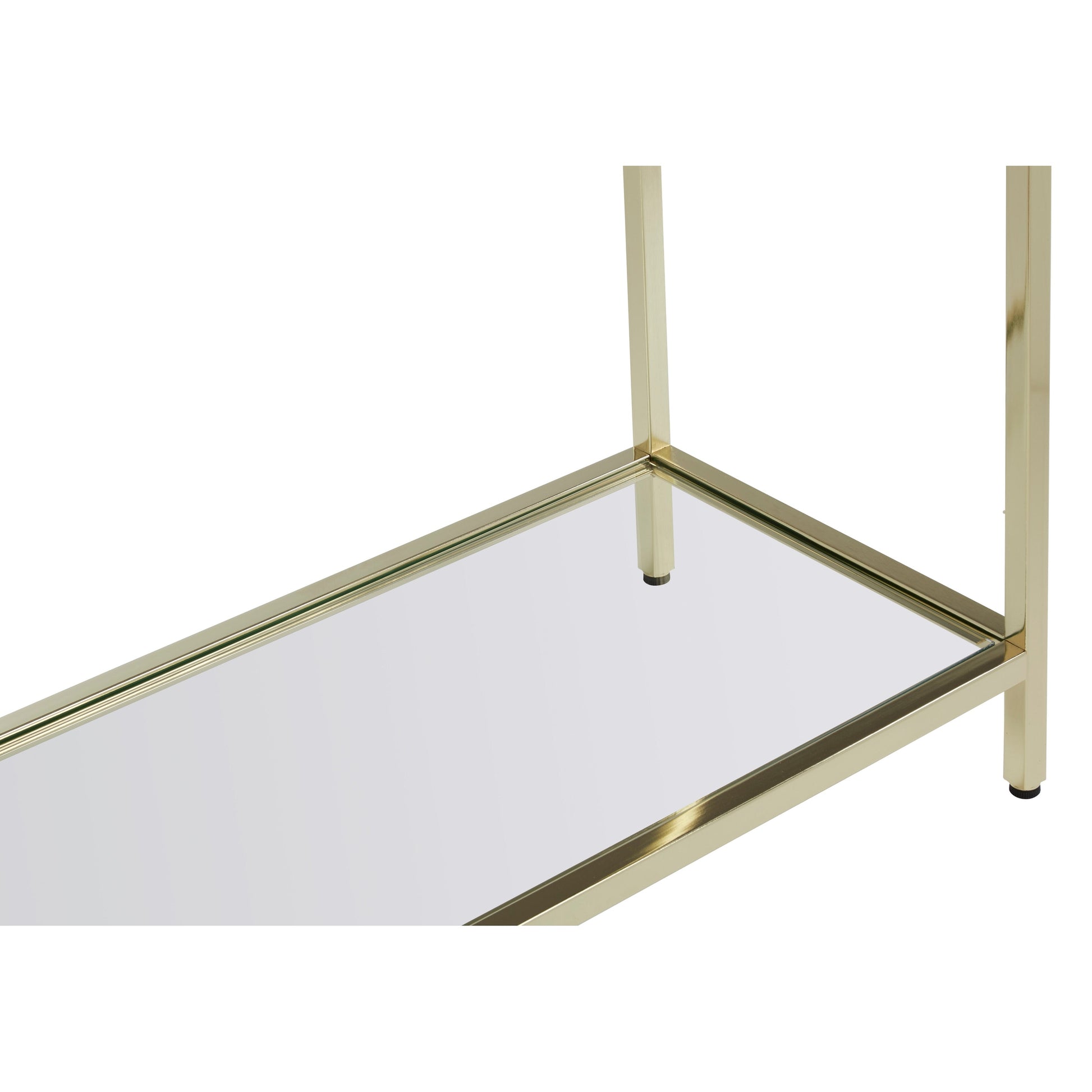 Kenswick Townhouse Black Mirror Console Table with Gold Frame  Nicholas John Interiors