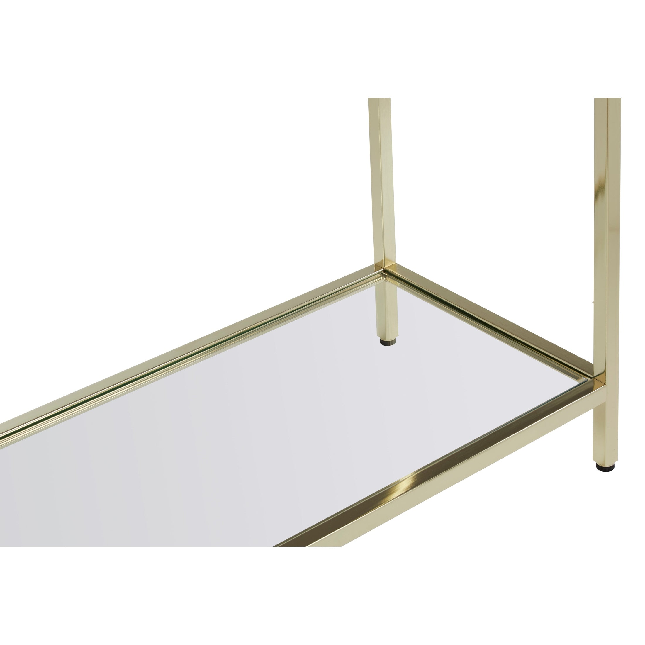 Kenswick Townhouse Black Mirror Console Table with Gold Frame  Nicholas John Interiors