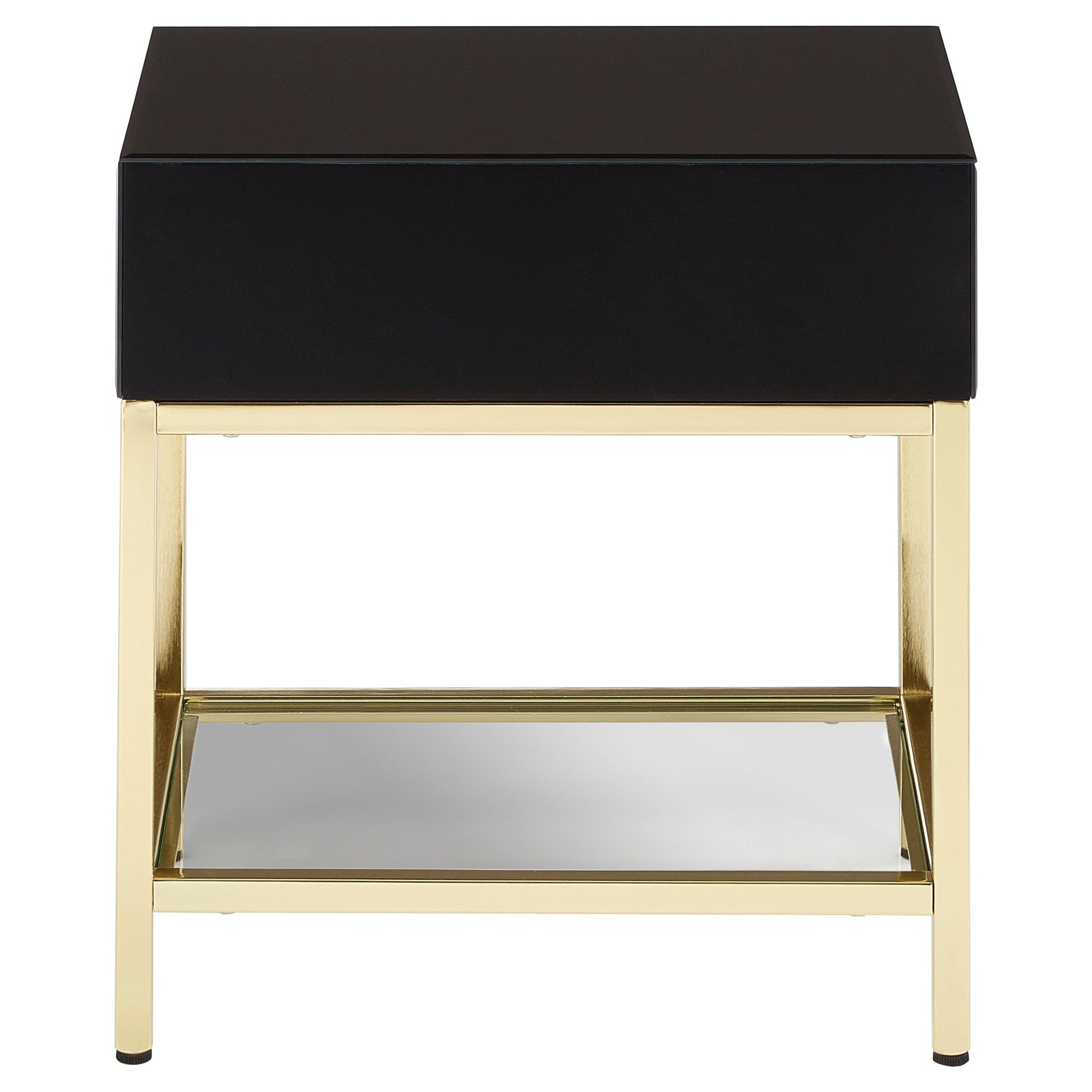 Kenswick Townhouse Black and Gold Side Table  Nicholas John Interiors