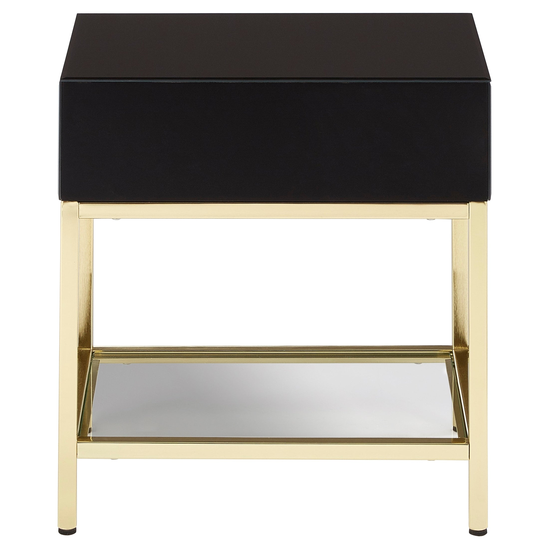 Kenswick Townhouse Black and Gold Side Table  Nicholas John Interiors