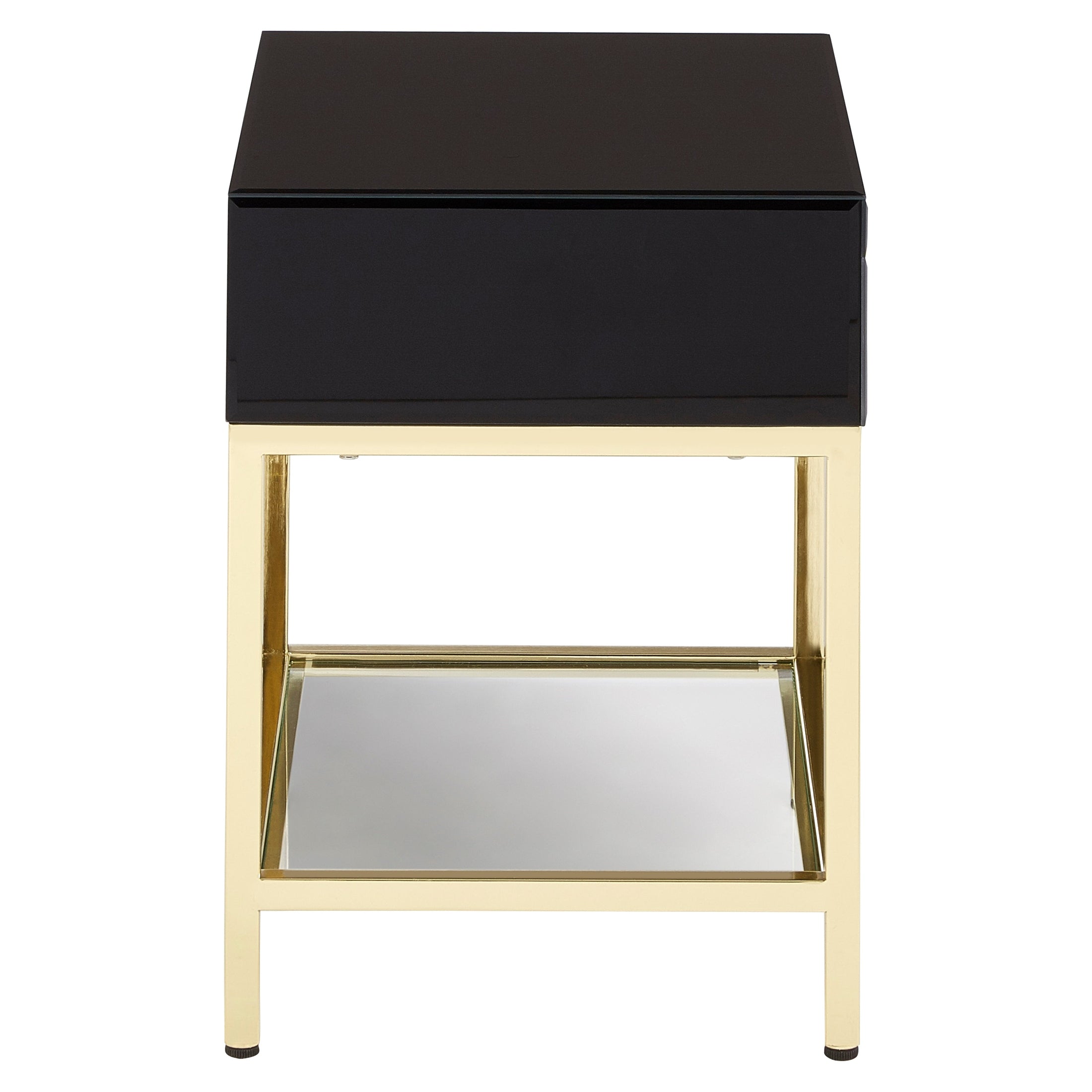 Kenswick Townhouse Black and Gold Side Table  Nicholas John Interiors