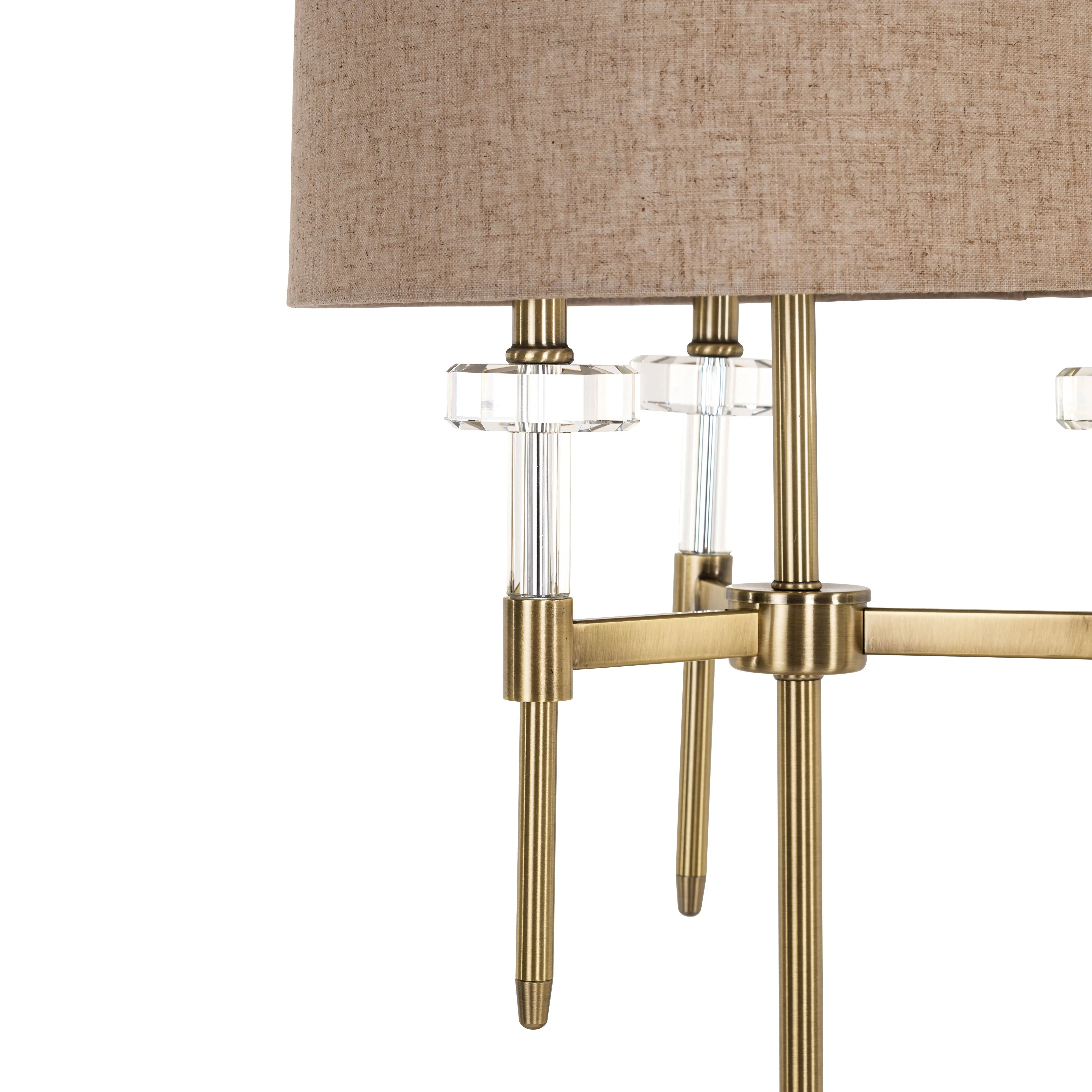Richmond Interiors Josie Table Lamp in Brushed Gold  Nicholas John Interiors