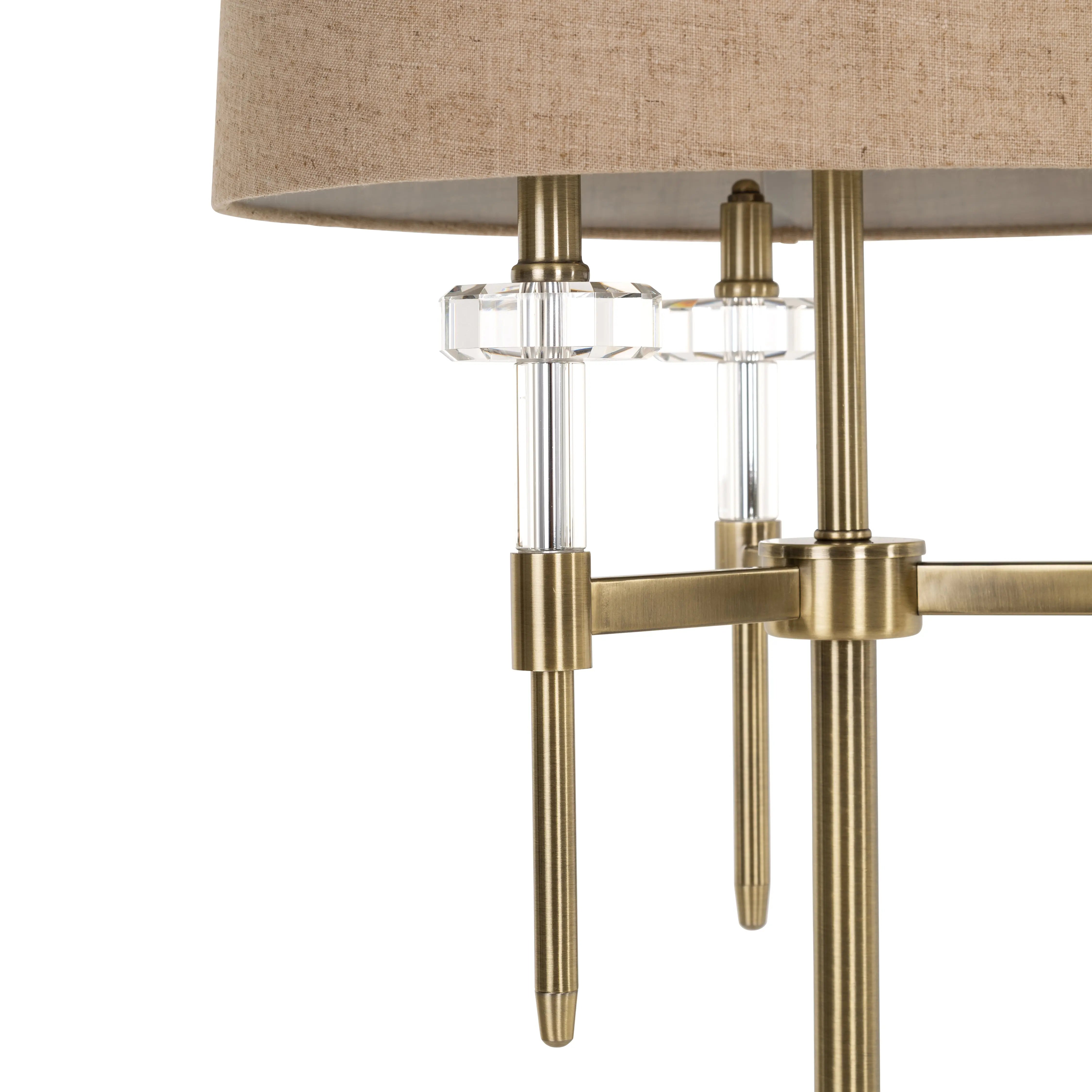 Richmond Interiors Josie Floorlamp Brushed Gold  Nicholas John Interiors