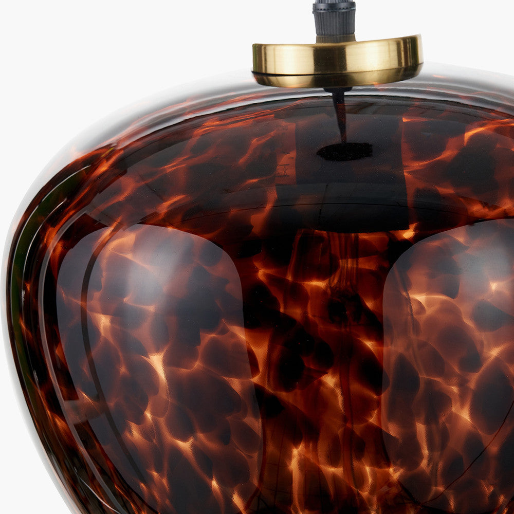 Lucien Tortoiseshell Glass Pendant  Nicholas John Interiors