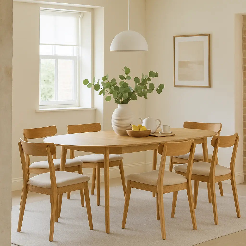 Madaro Extending Dining Table Natural  Nicholas John Interiors