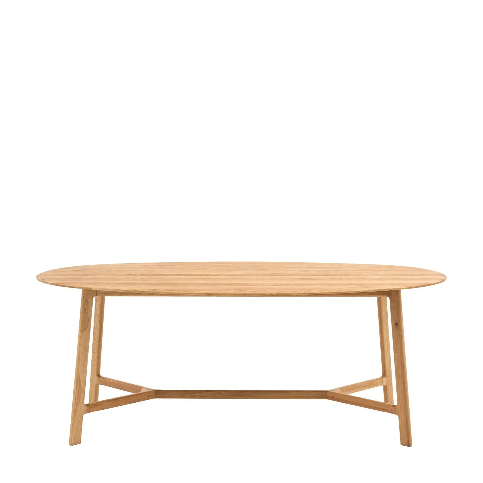 Madaro Oval Dining Table Oak  Nicholas John Interiors