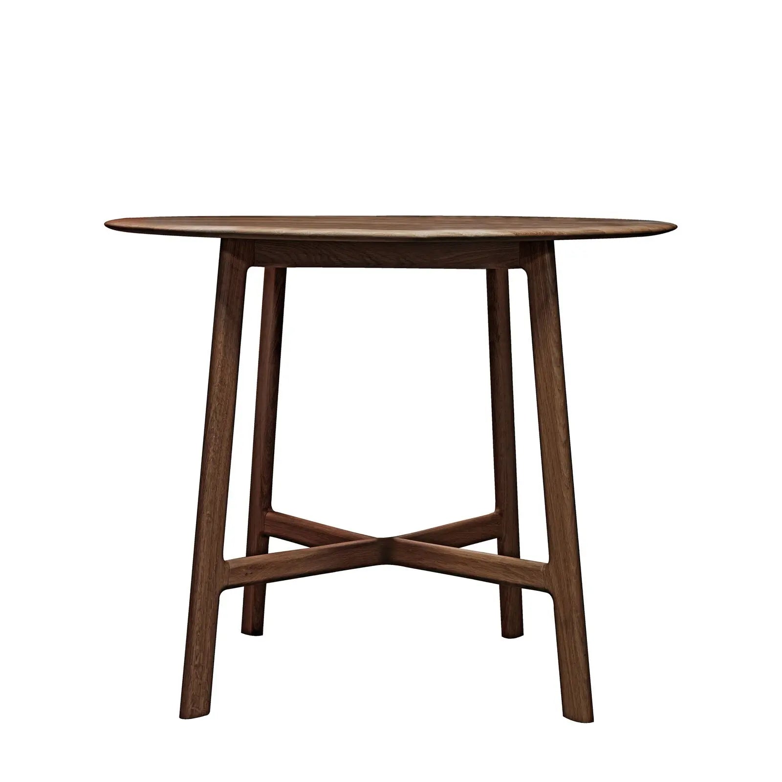 Madaro Round Dining Table in Walnut  Nicholas John Interiors