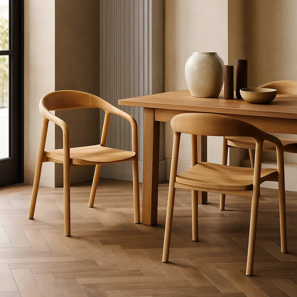 Madaro Set of 2 Dining Chair in Natural  Nicholas John Interiors