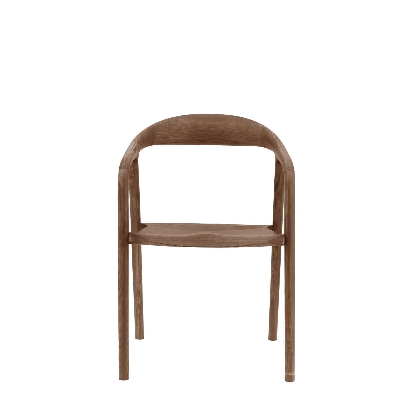 Madaro Set of 2 Dining Chair in Walnut  Nicholas John Interiors