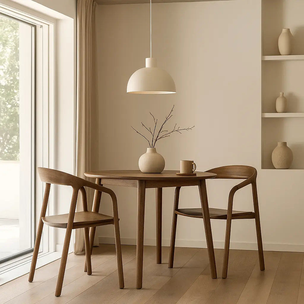 Madaro Set of 2 Dining Chair in Walnut  Nicholas John Interiors