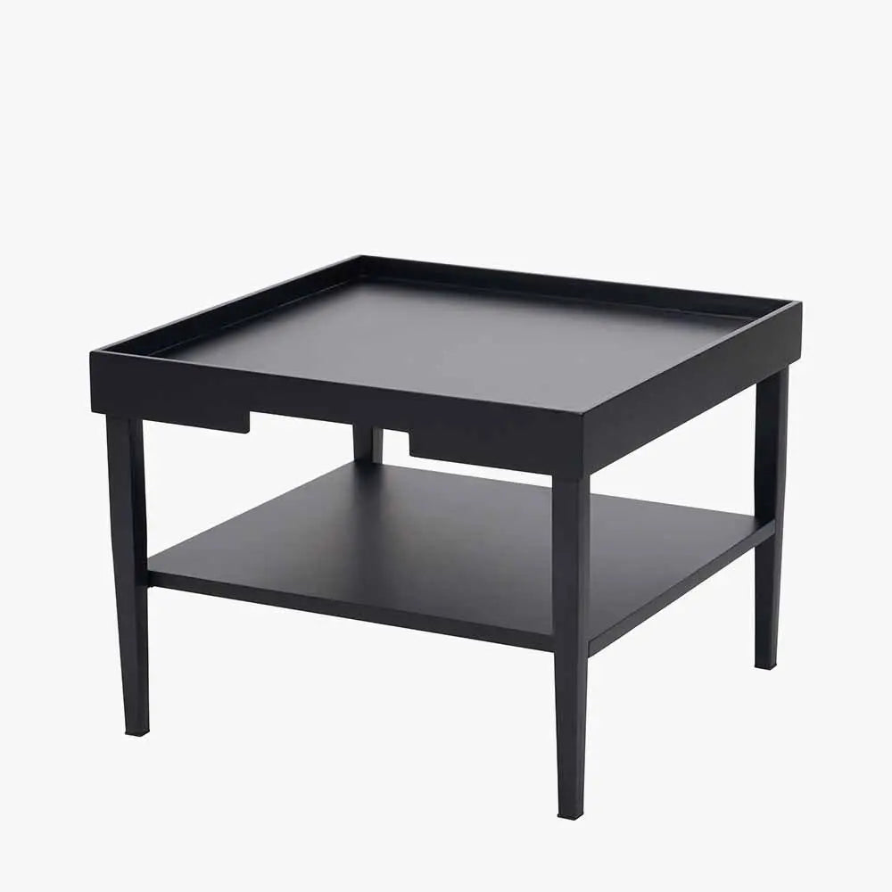 Marnie Black Wood Veneer Coffee Table  Nicholas John Interiors