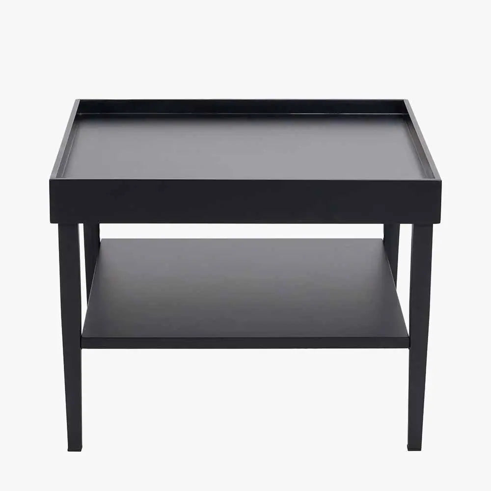 Marnie Black Wood Veneer Coffee Table  Nicholas John Interiors