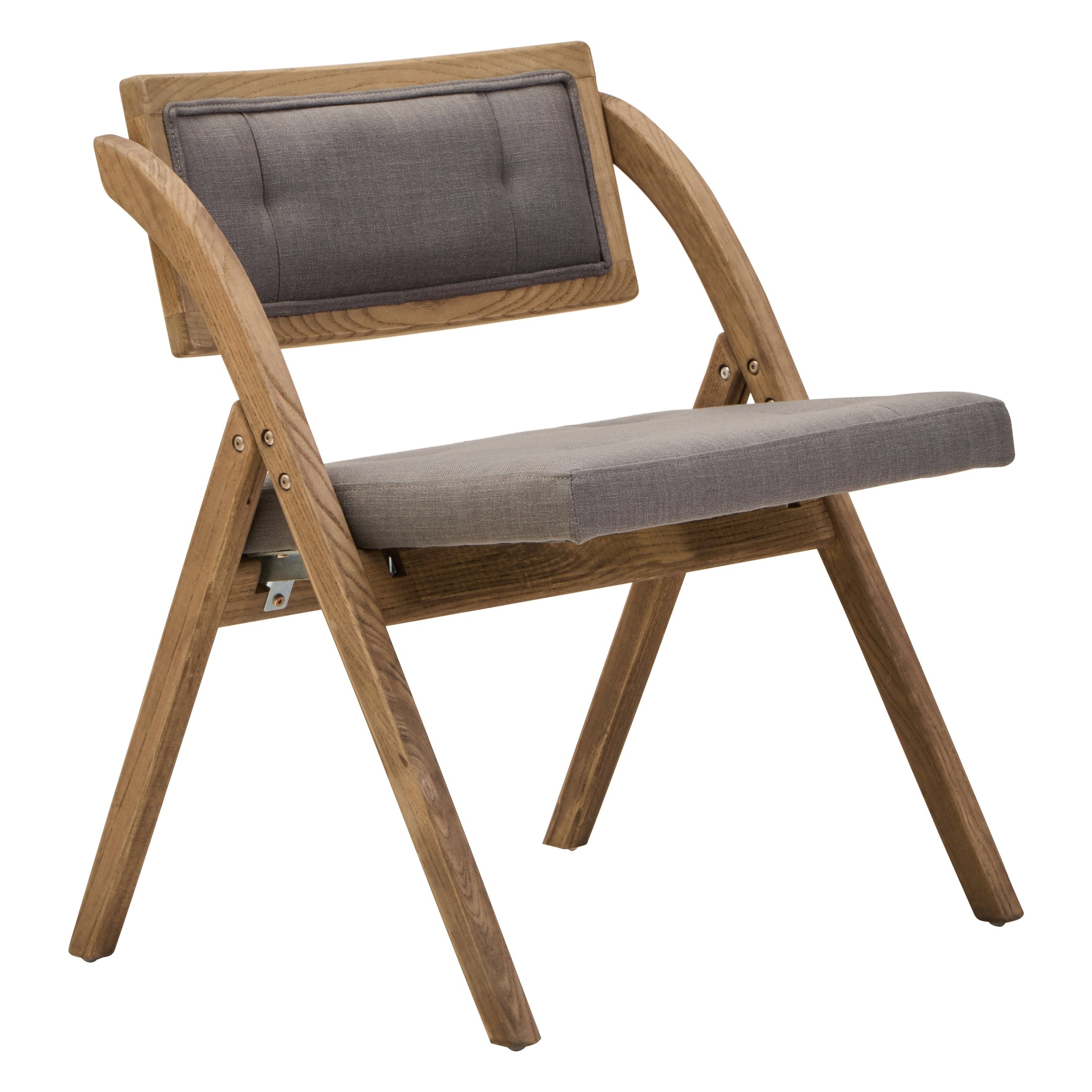 Nebu Grey Wash Elm Wood Folding Chair  Nicholas John Interiors