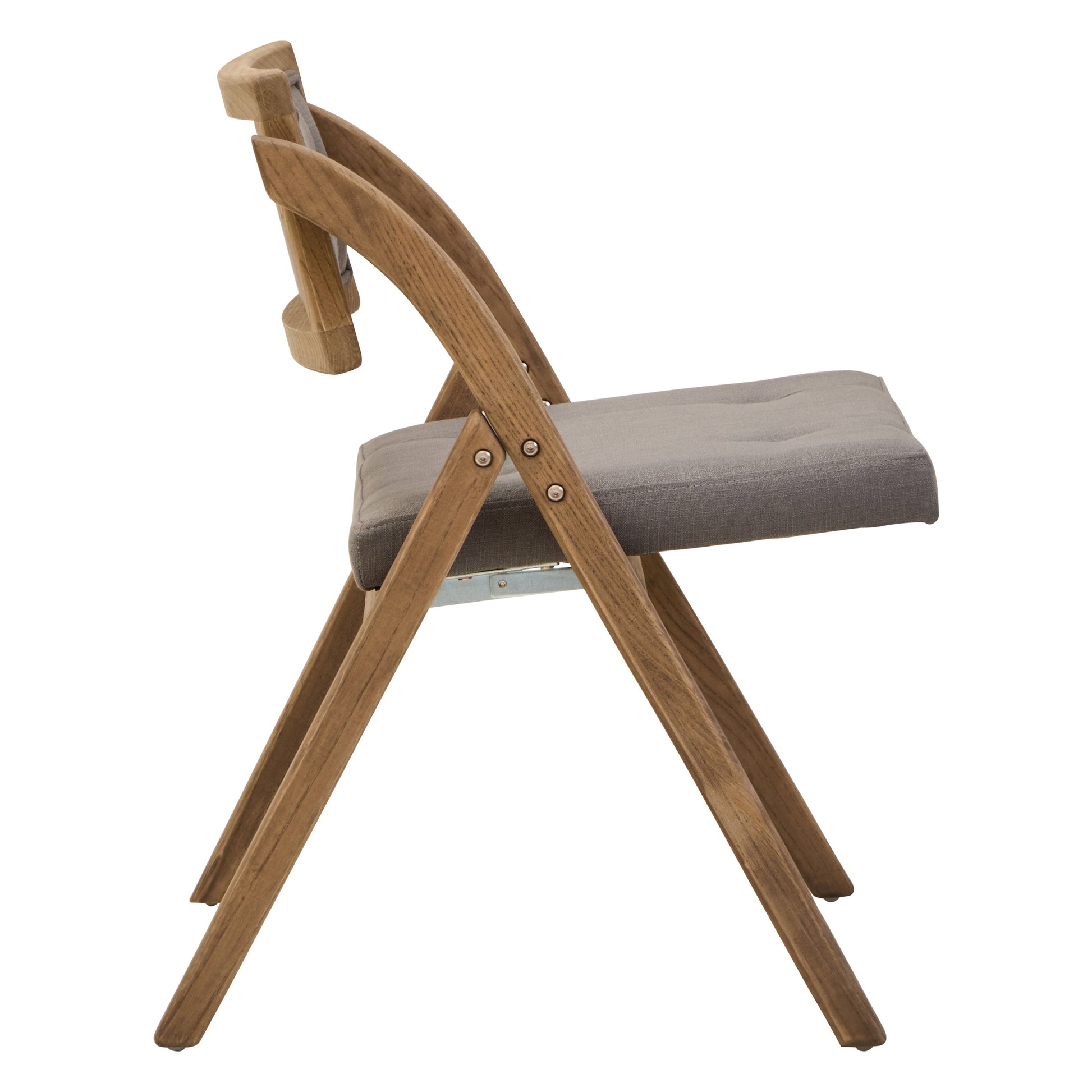 Nebu Grey Wash Elm Wood Folding Chair  Nicholas John Interiors