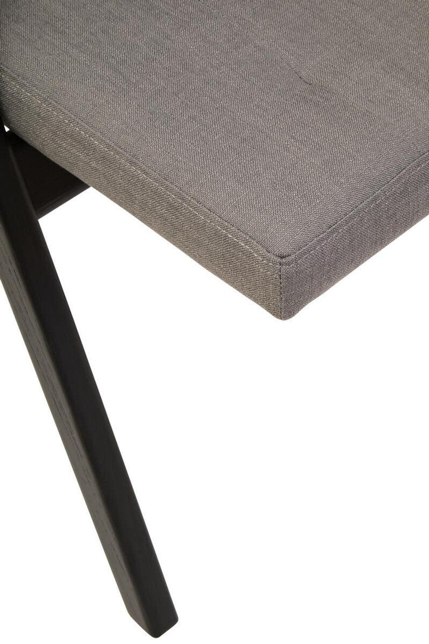 Nebu Grey and Black Elm Wood Folding Chair  Nicholas John Interiors