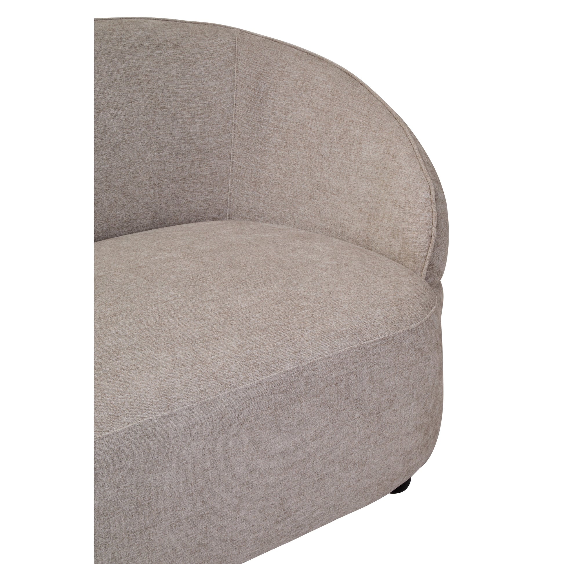 Noira Taupe Chenille Three Seater Sofa  Nicholas John Interiors