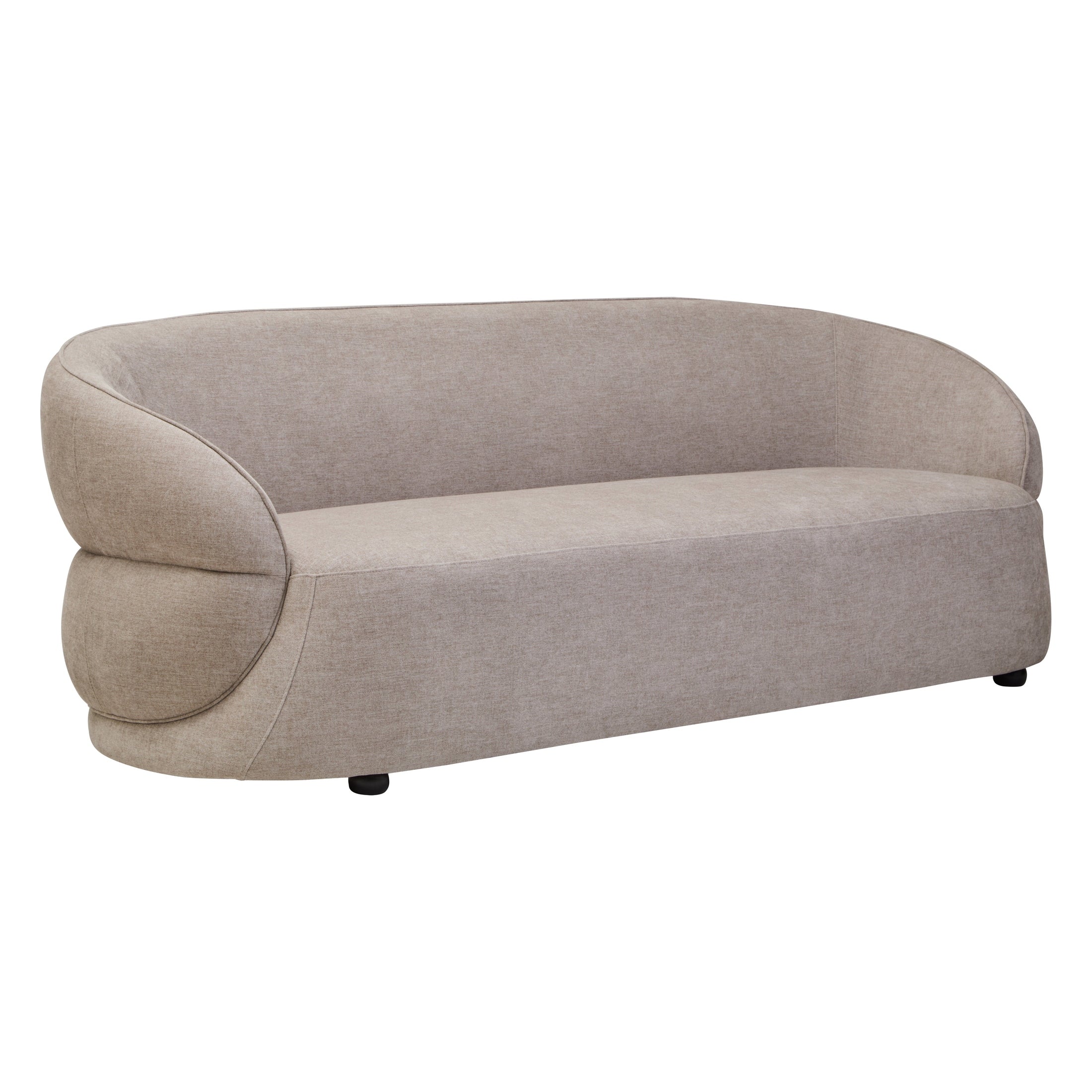 Noira Taupe Chenille Three Seater Sofa  Nicholas John Interiors