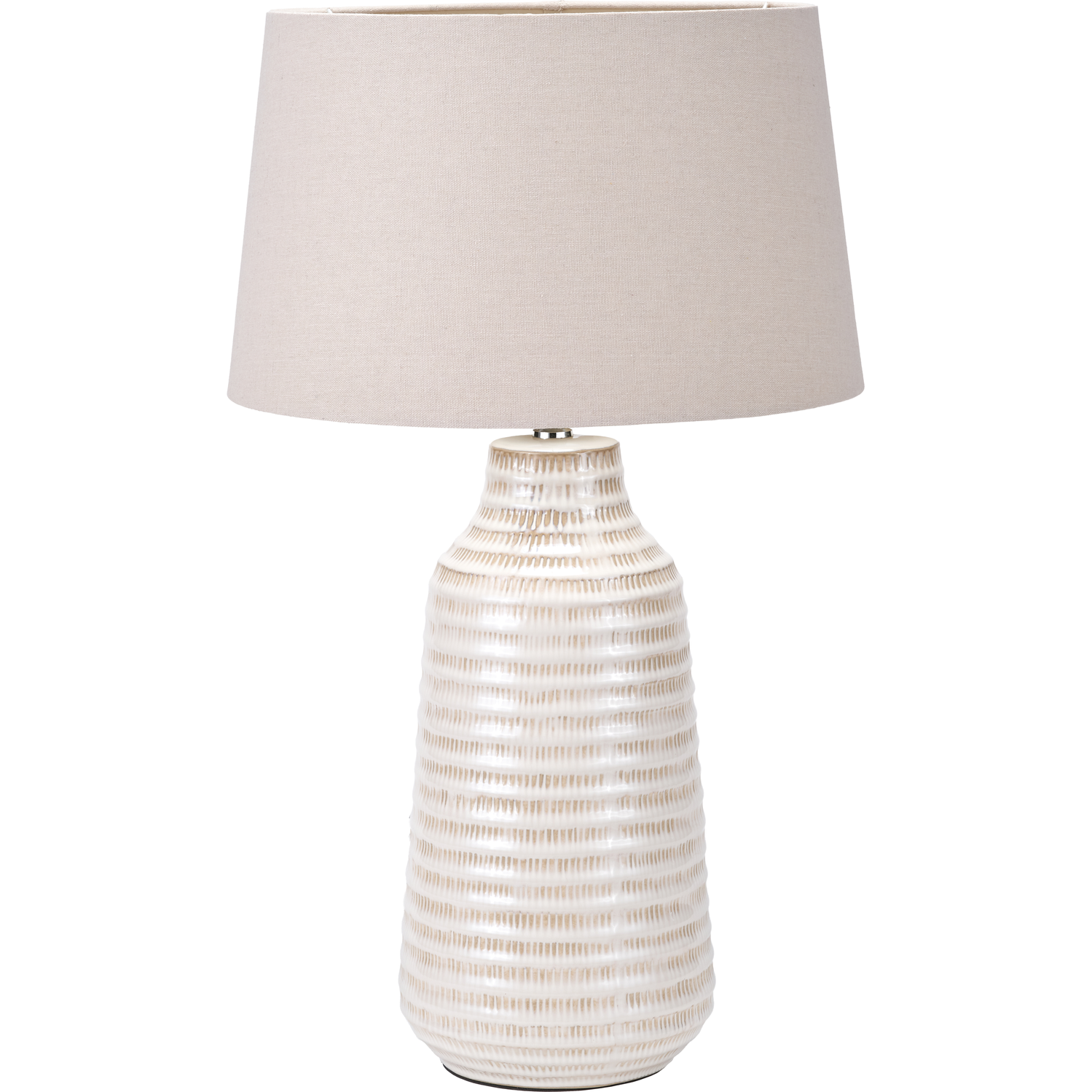 Nya Warm White Scratch Effect Ceramic Table Lamp  Nicholas John Interiors