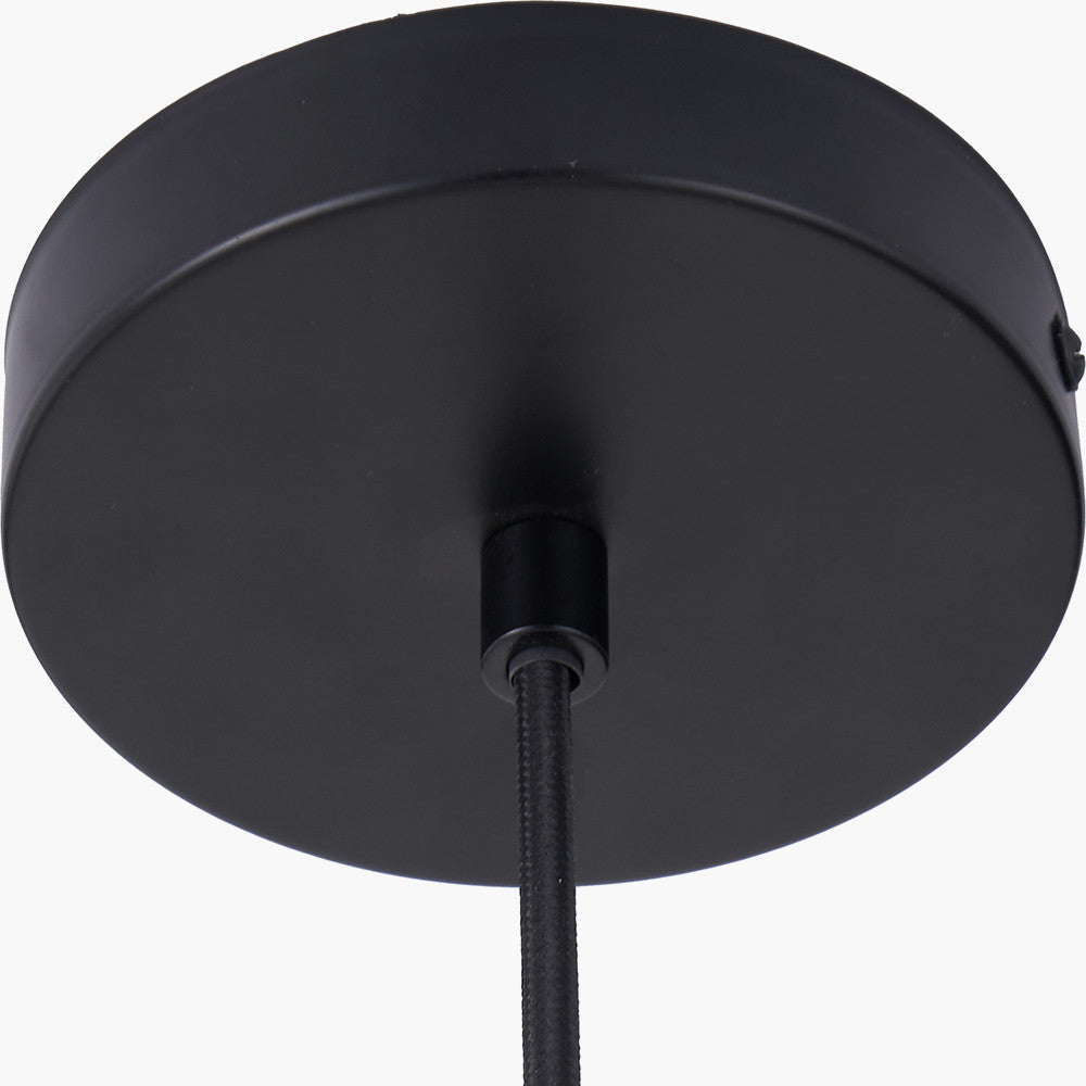 Oscar Natural Linen Structured Pendant  Nicholas John Interiors