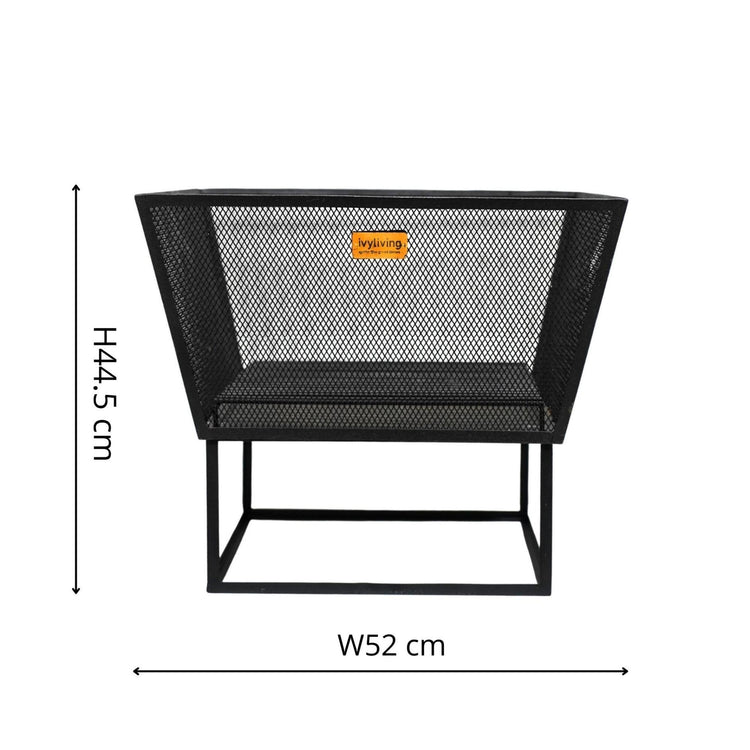 Outdoor Norfolk Fire Pit Black Iron  Nicholas John Interiors